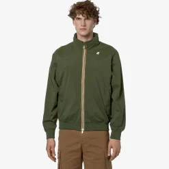 Vestes & Blousons>K-WAY Amaury Stretch Nylon Jersey Green Cypress