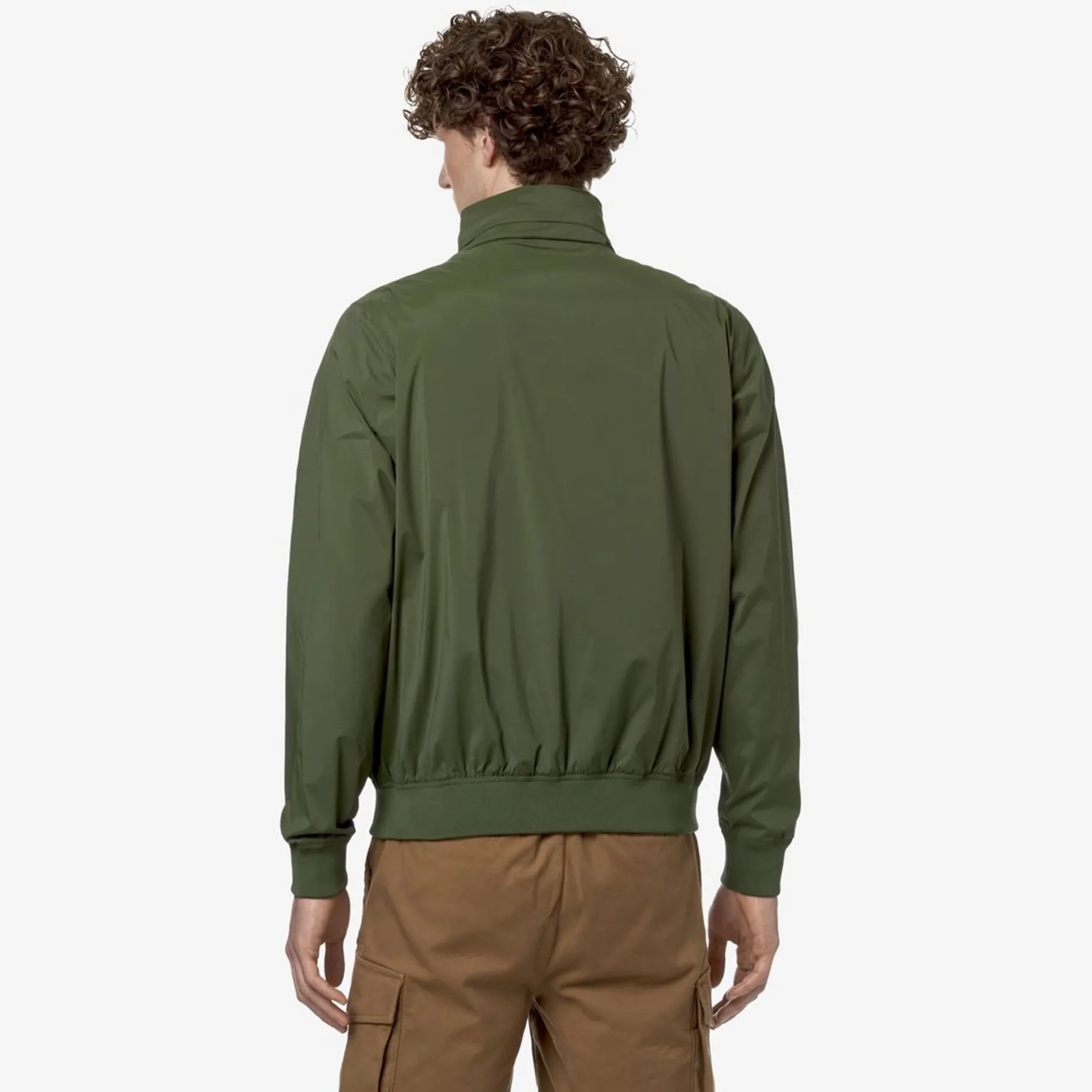 Vestes & Blousons>K-WAY Amaury Stretch Nylon Jersey Green Cypress