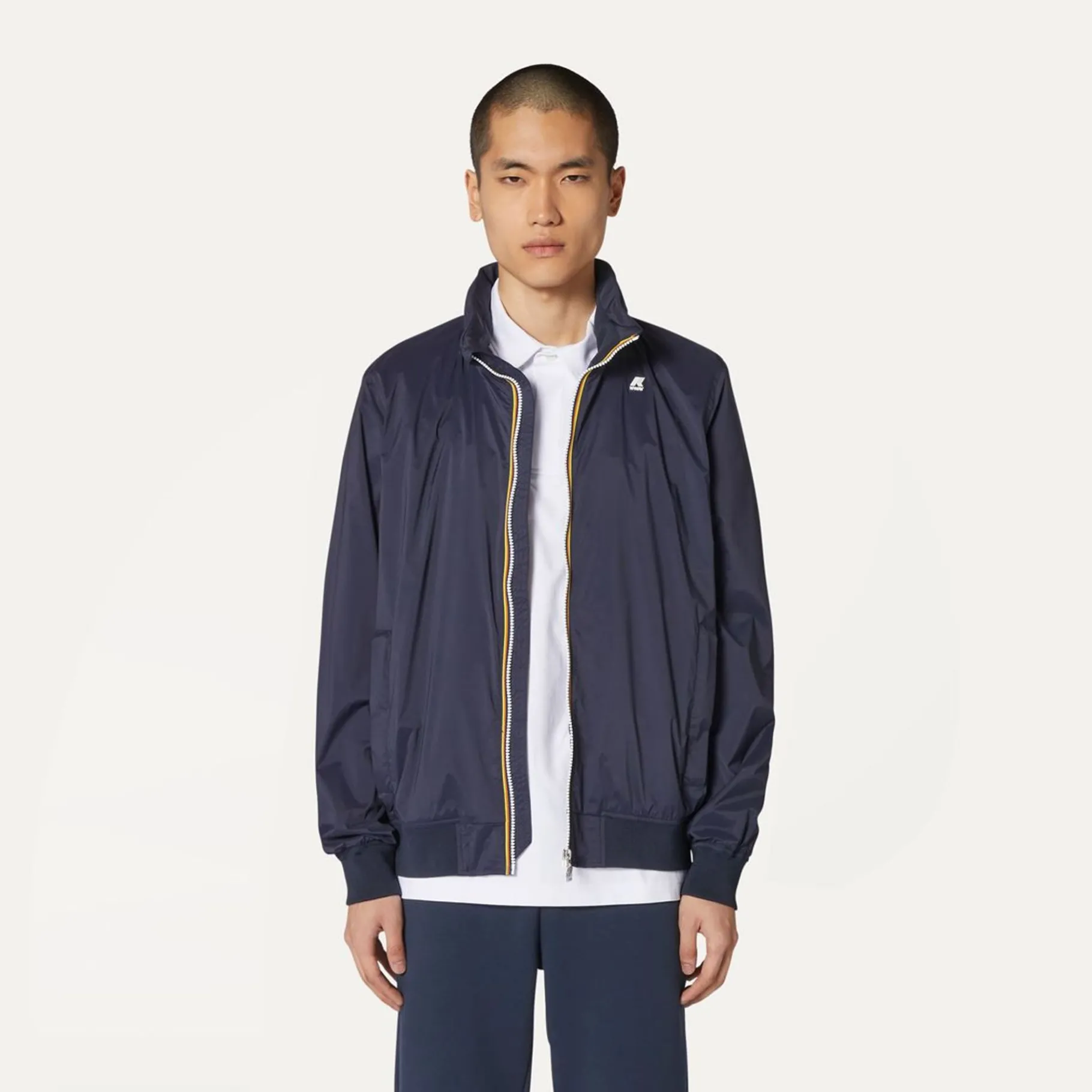 Vestes & Blousons>K-WAY Amaury Stretch Nylon Jerseybleu Fonce