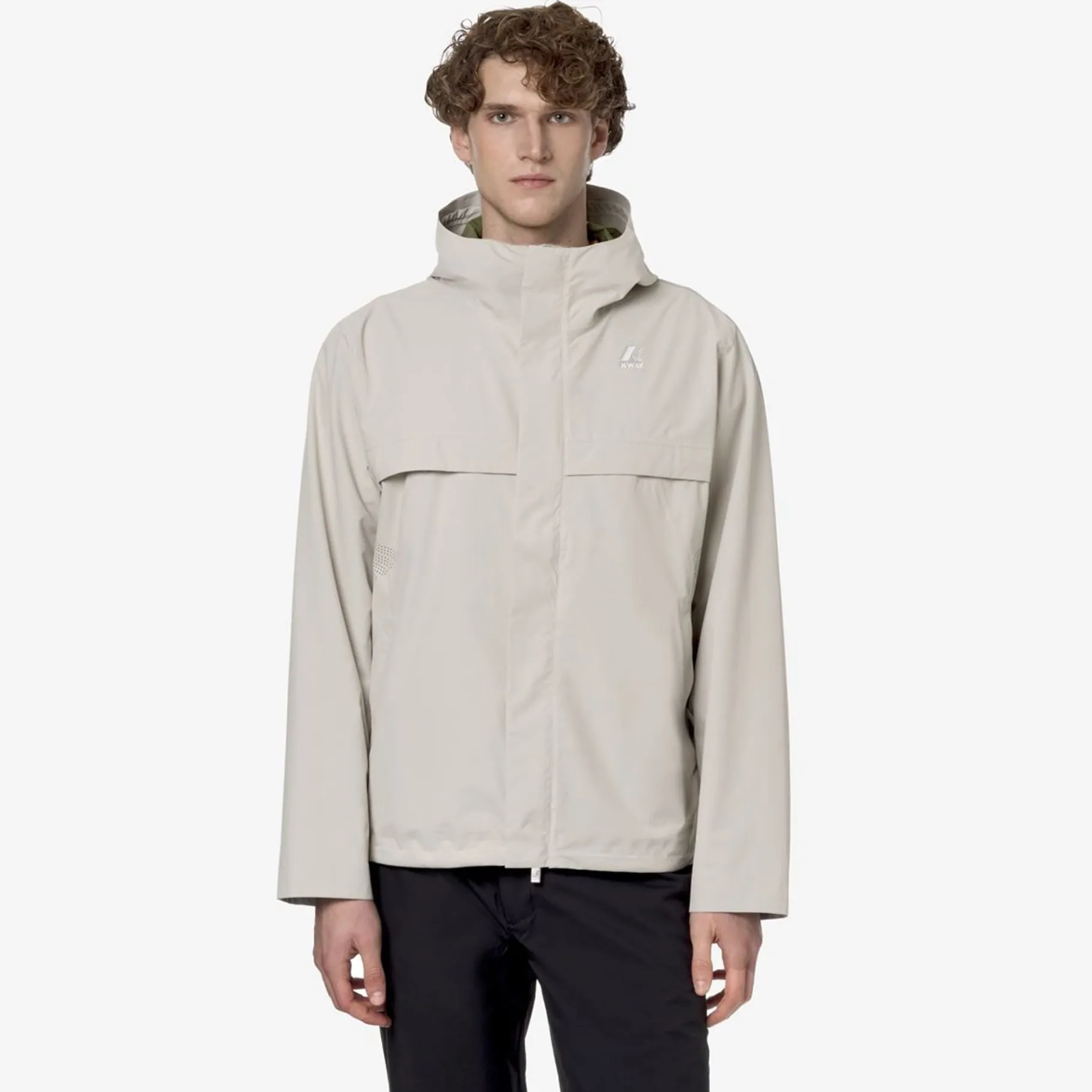 Vestes & Blousons>K-WAY Arnaud Eco Sd Contrast Beige L