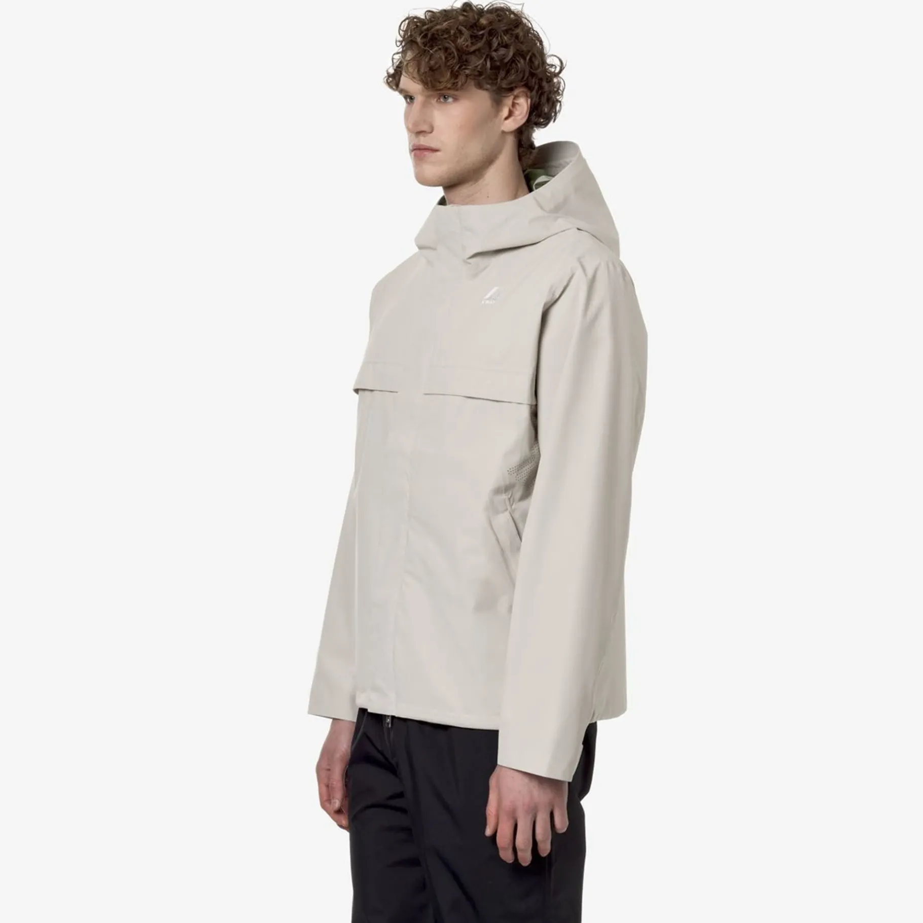 Vestes & Blousons>K-WAY Arnaud Eco Sd Contrast Beige L