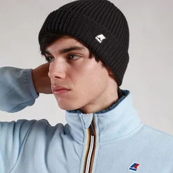 Bonnets, Bobs Et Casquettes>K-WAY Brice Cardigan Stitch Black Pure