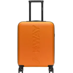 Sacs De Voyage & Valises>K-WAY Cabine Trolley Small -Orange Blue Md Cobal