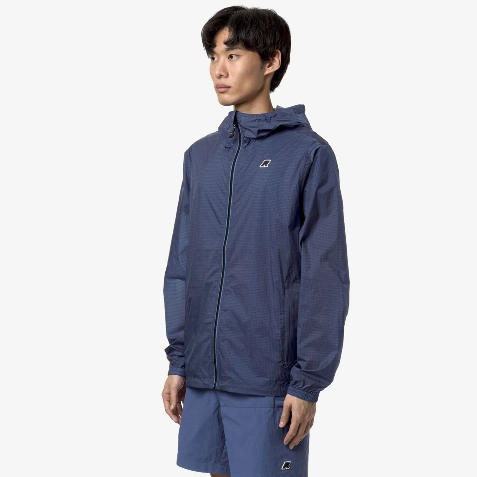 Vestes & Blousons>K-WAY Cleon Nylon Ripstop Blue Fiord Ripstop