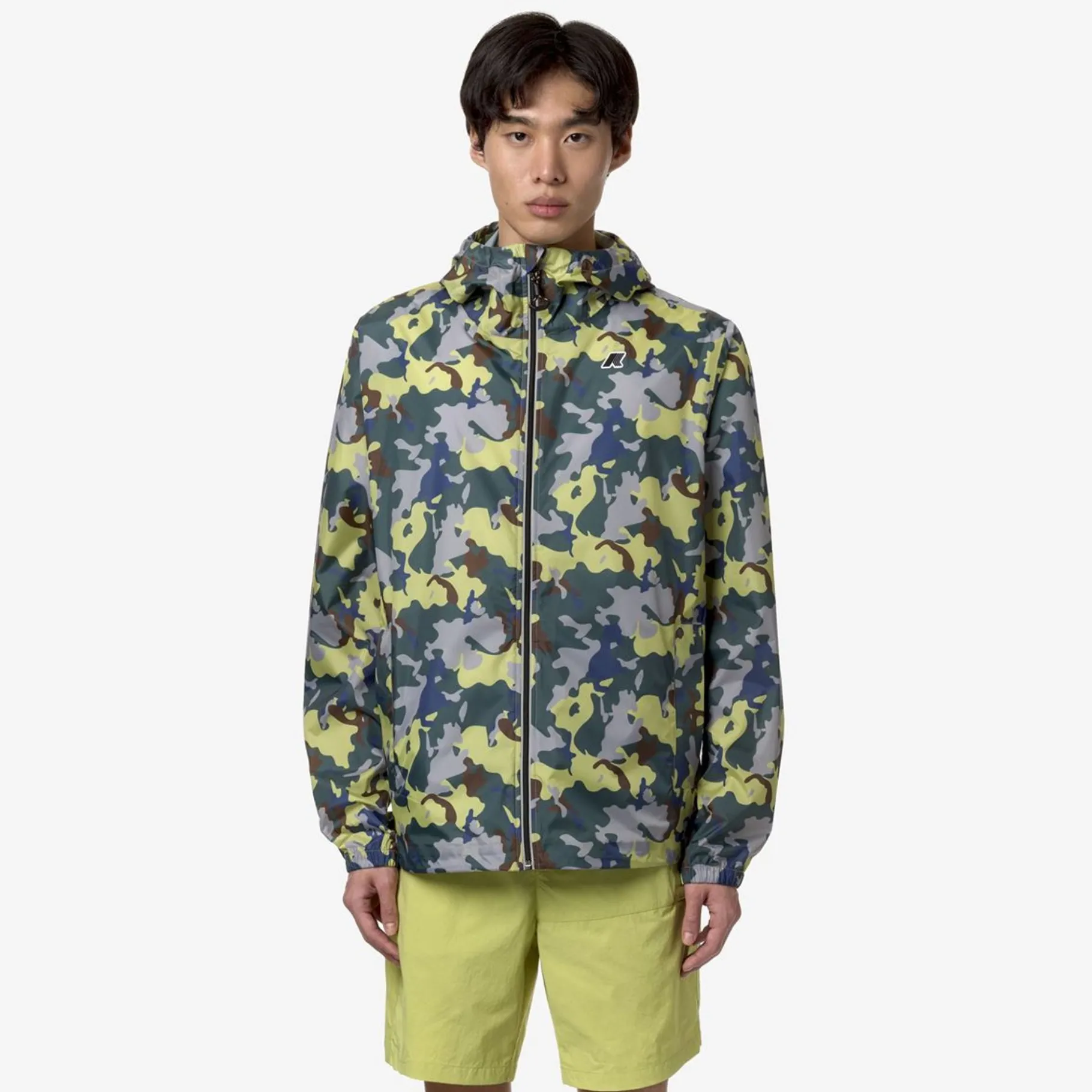 Vestes & Blousons>K-WAY Cleon Nylon Ripstop Camouflage Hiking Grap