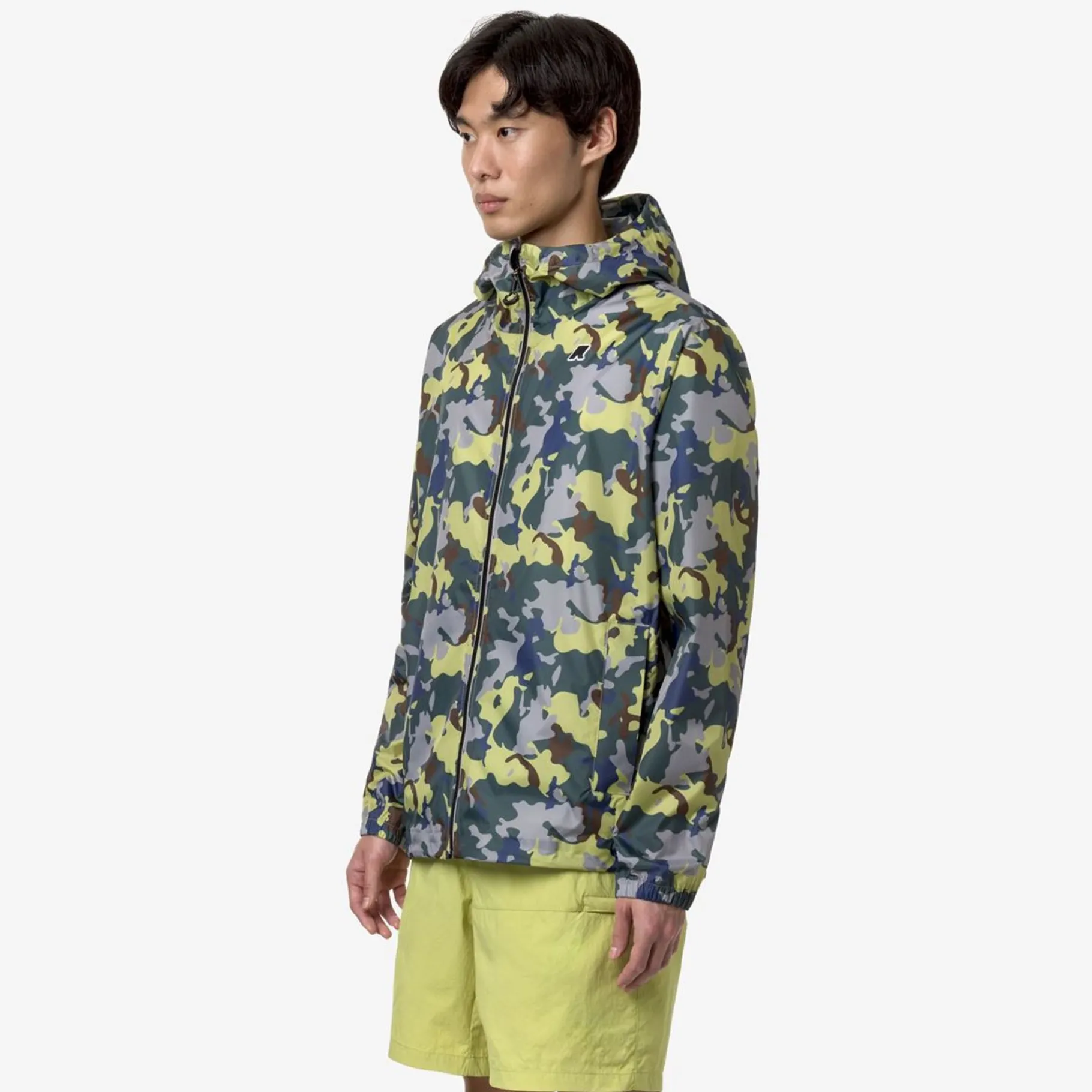 Vestes & Blousons>K-WAY Cleon Nylon Ripstop Camouflage Hiking Grap