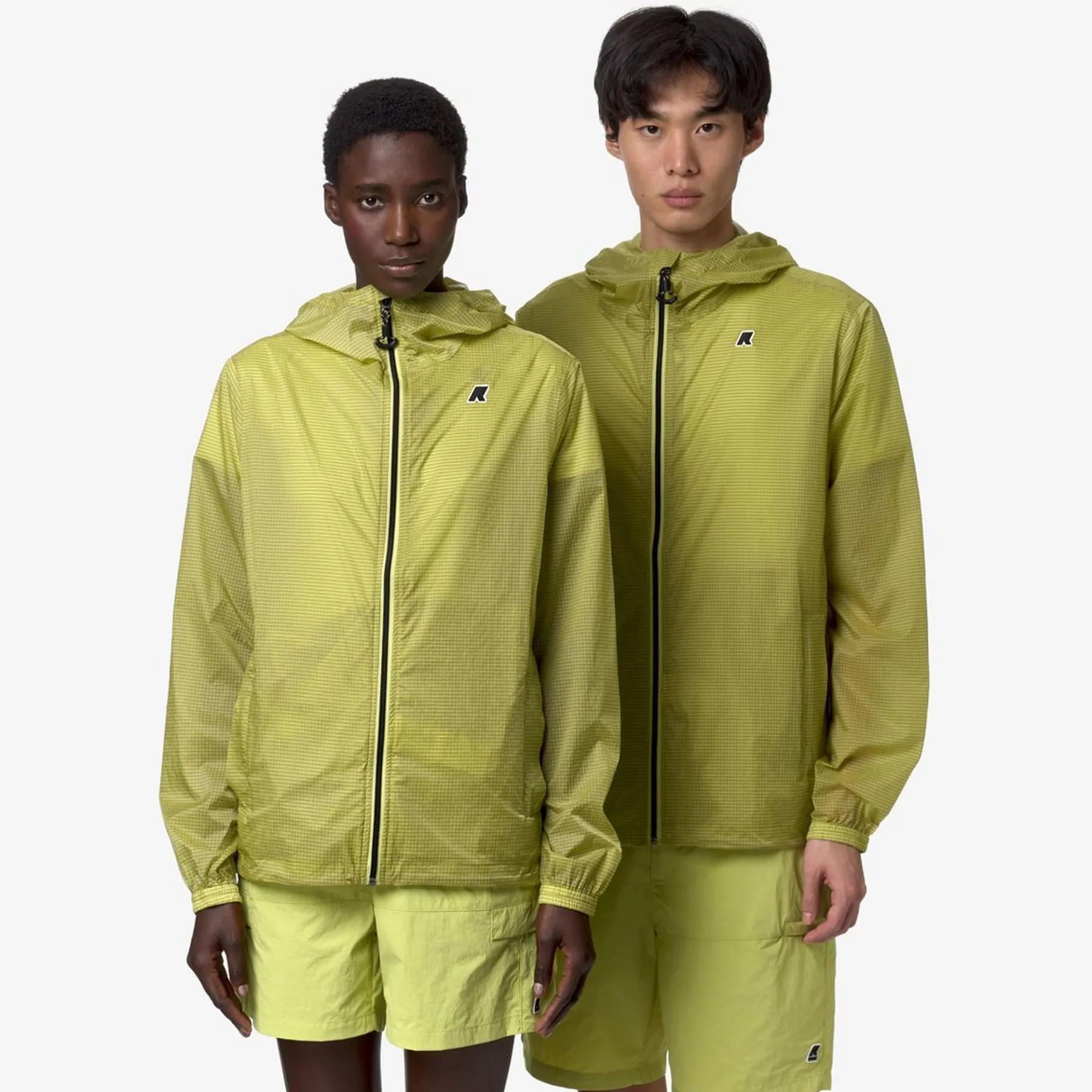 Vestes & Blousons>K-WAY Cleon Nylon Ripstop Green Celery Ripstop