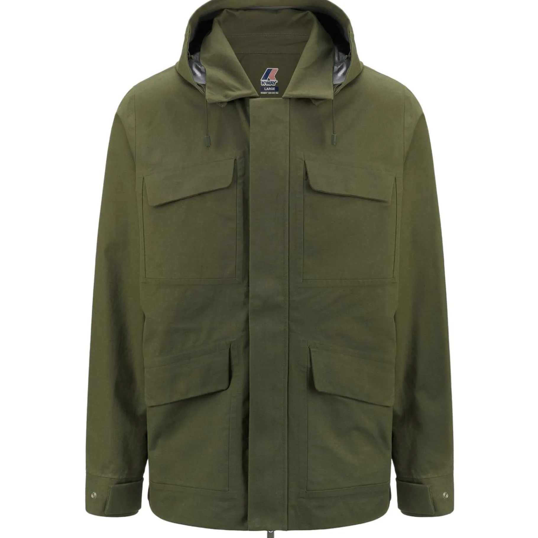 Vestes & Blousons>K-WAY Erhal Linen Blend Green Cypress