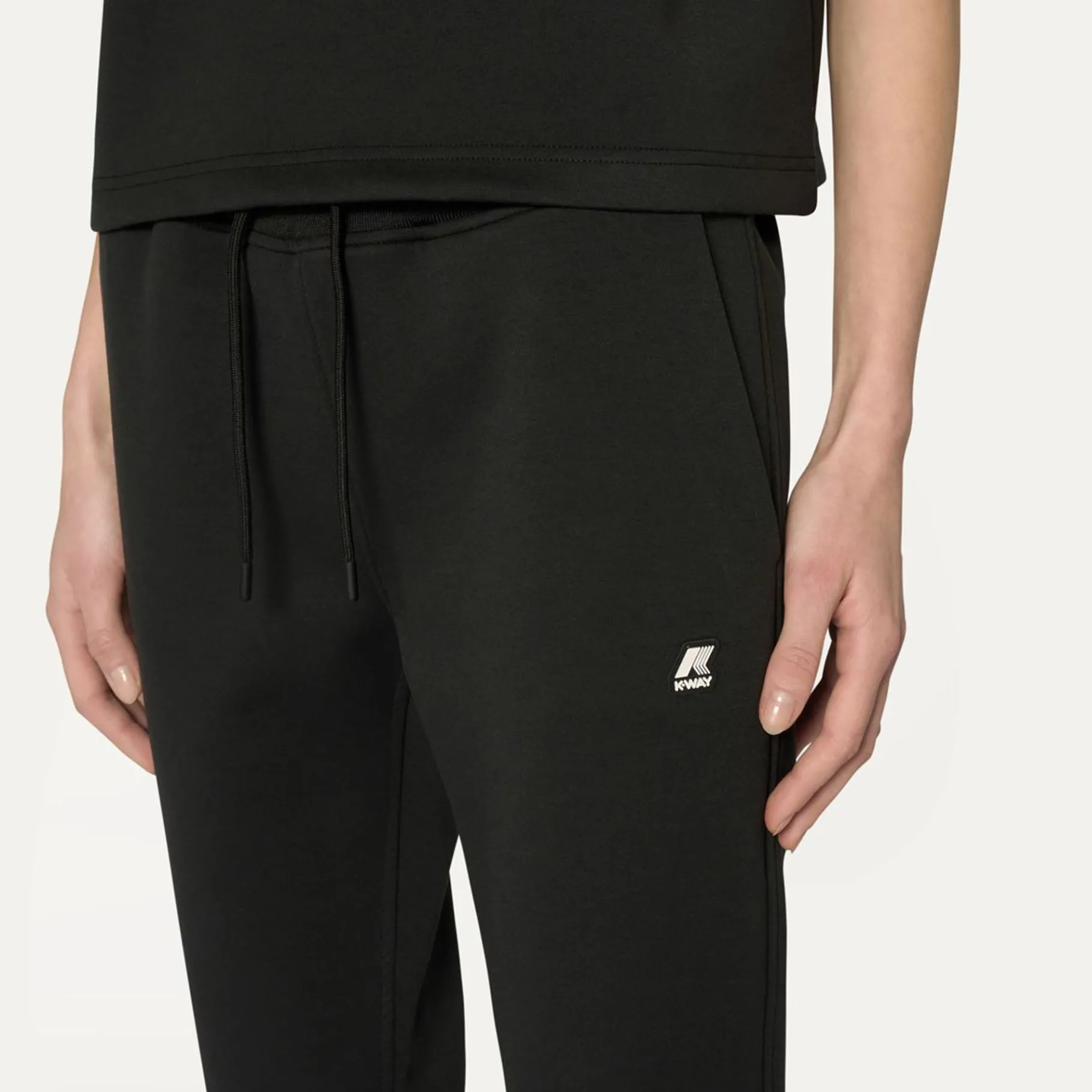 Shorts & Pantalons>K-WAY Ginevra Light Spacer Black Pure