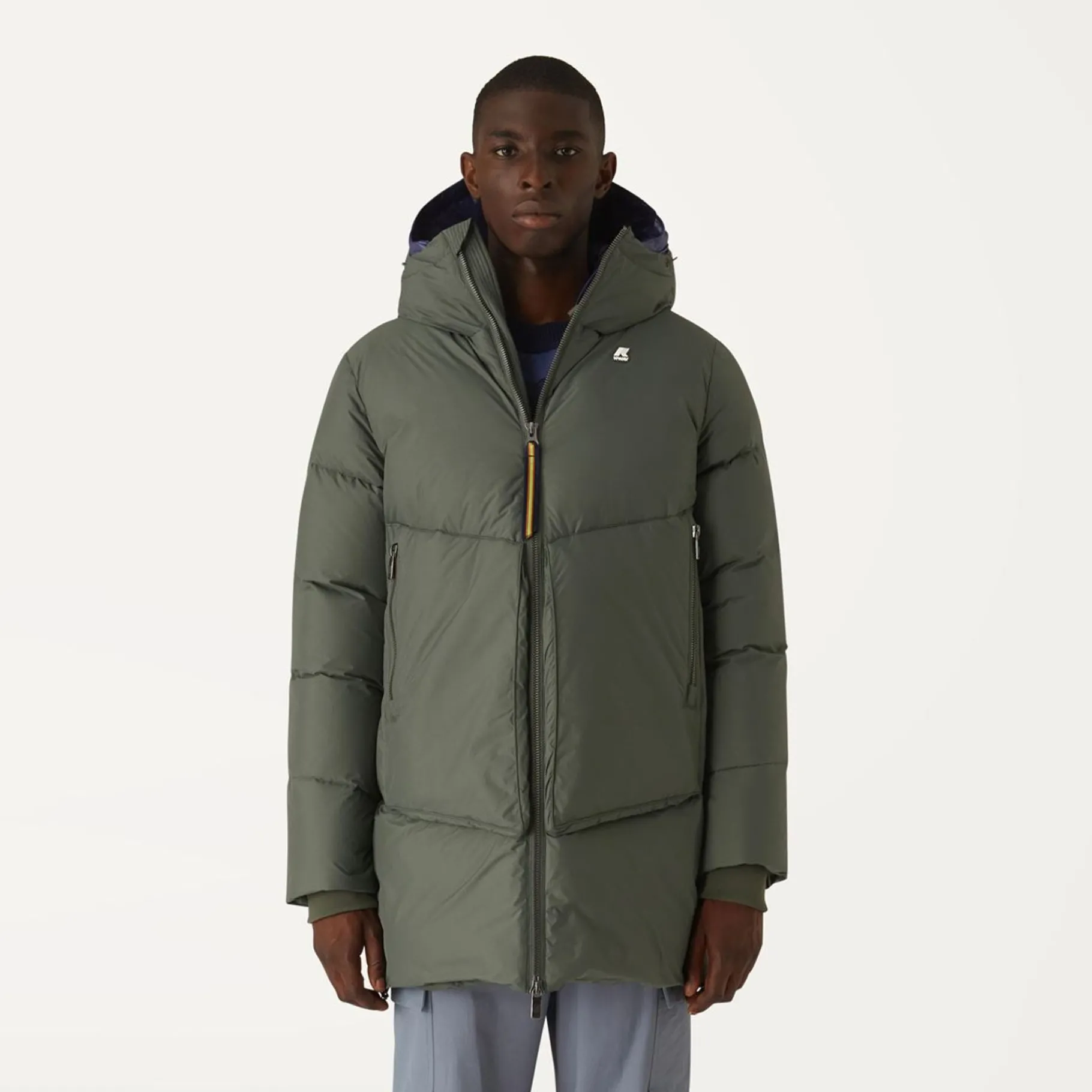 Trench & Parkas>K-WAY Hugh Thermo Soft Touch Green Black