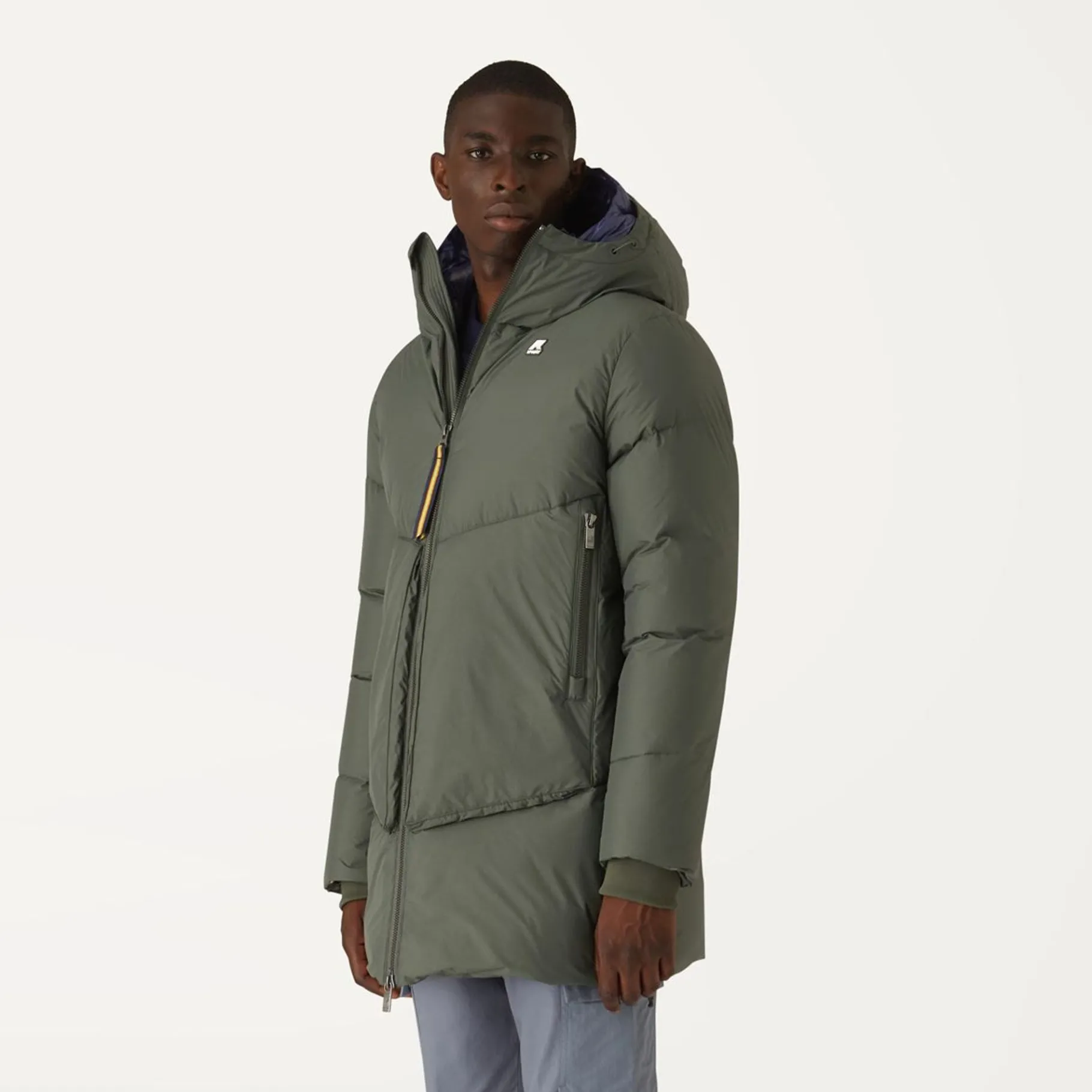Trench & Parkas>K-WAY Hugh Thermo Soft Touch Green Black