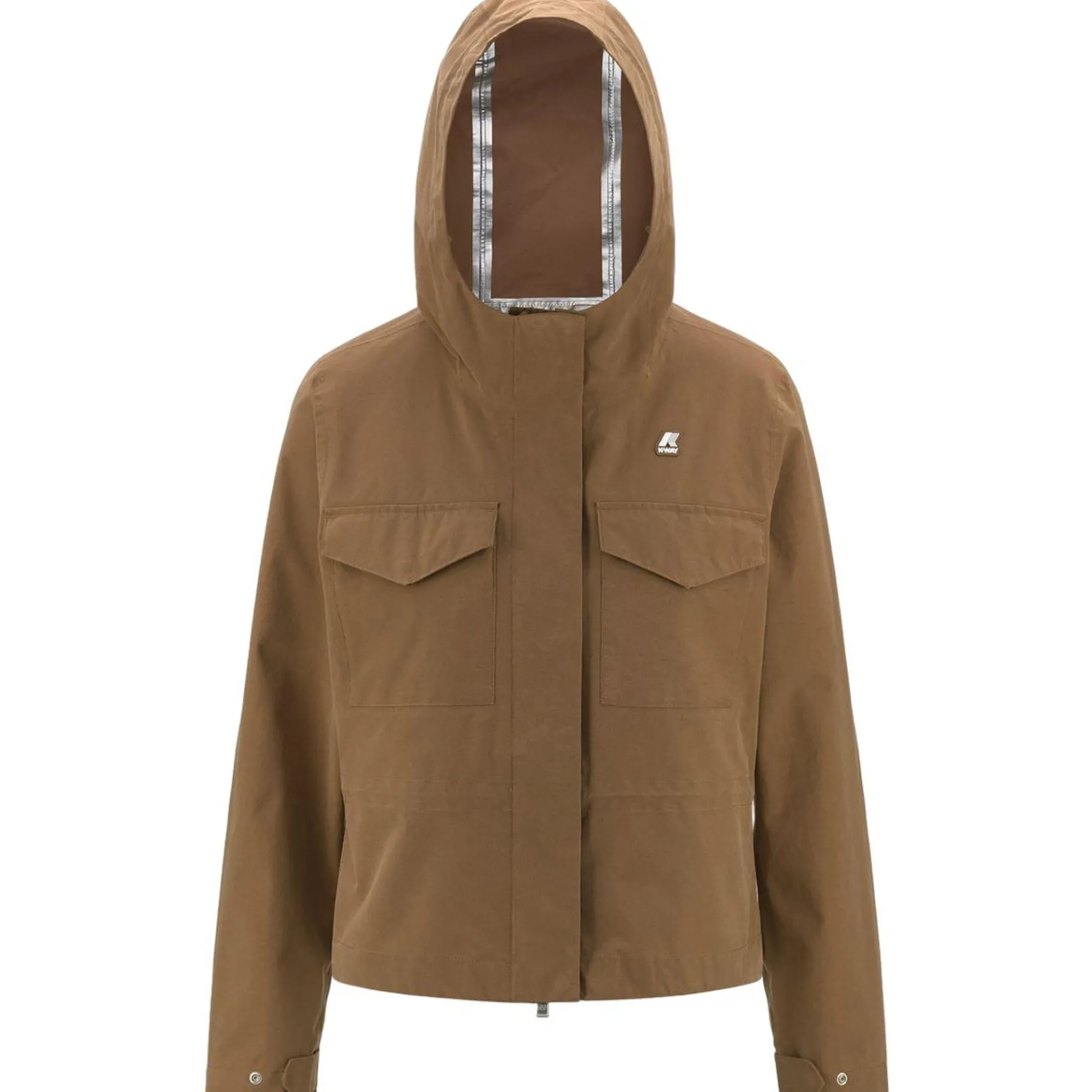 Vestes & Blousons>K-WAY Ivette Cotton Feel Brown Corda