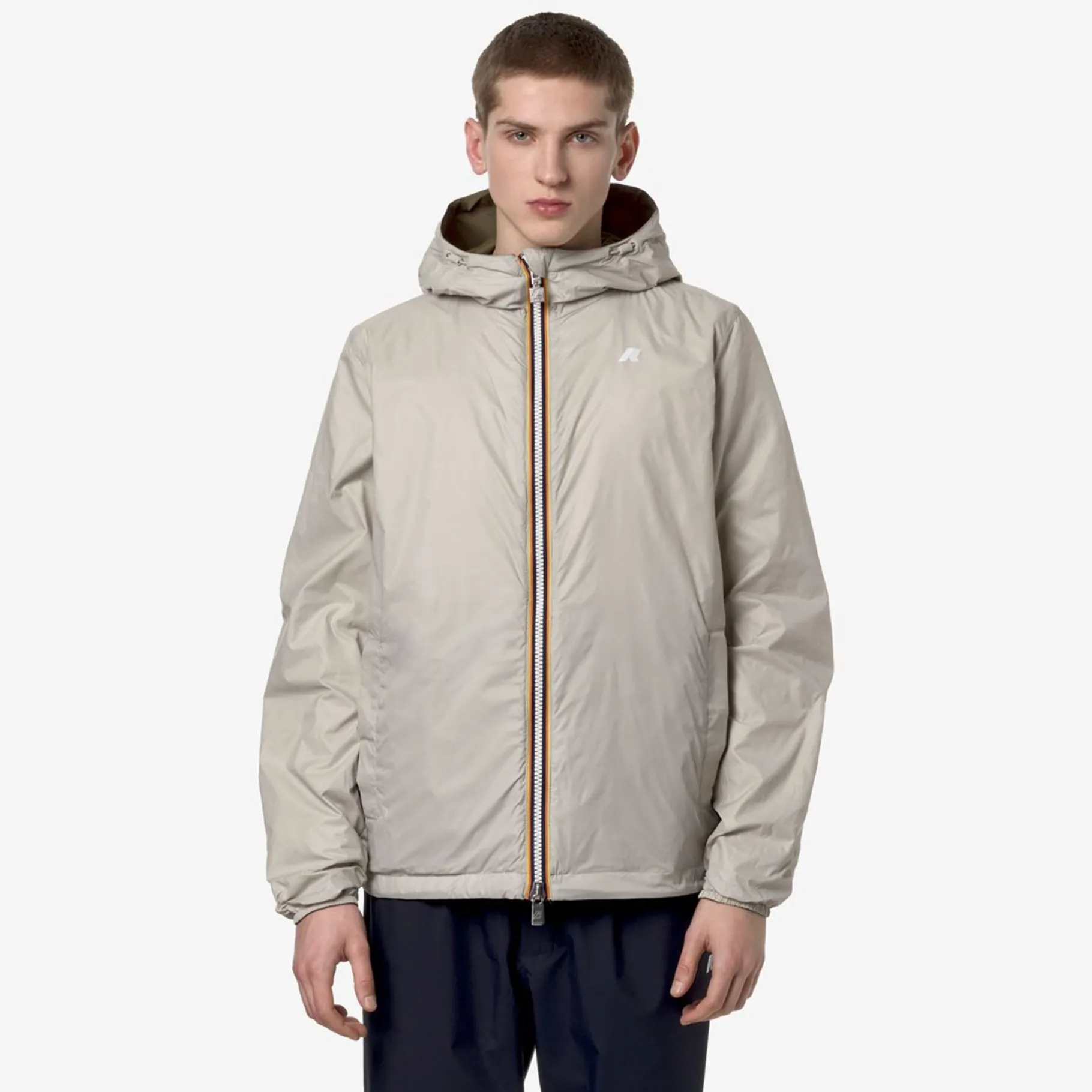 Vestes & Blousons>K-WAY Jack Eco Plus Double Green C Beige L