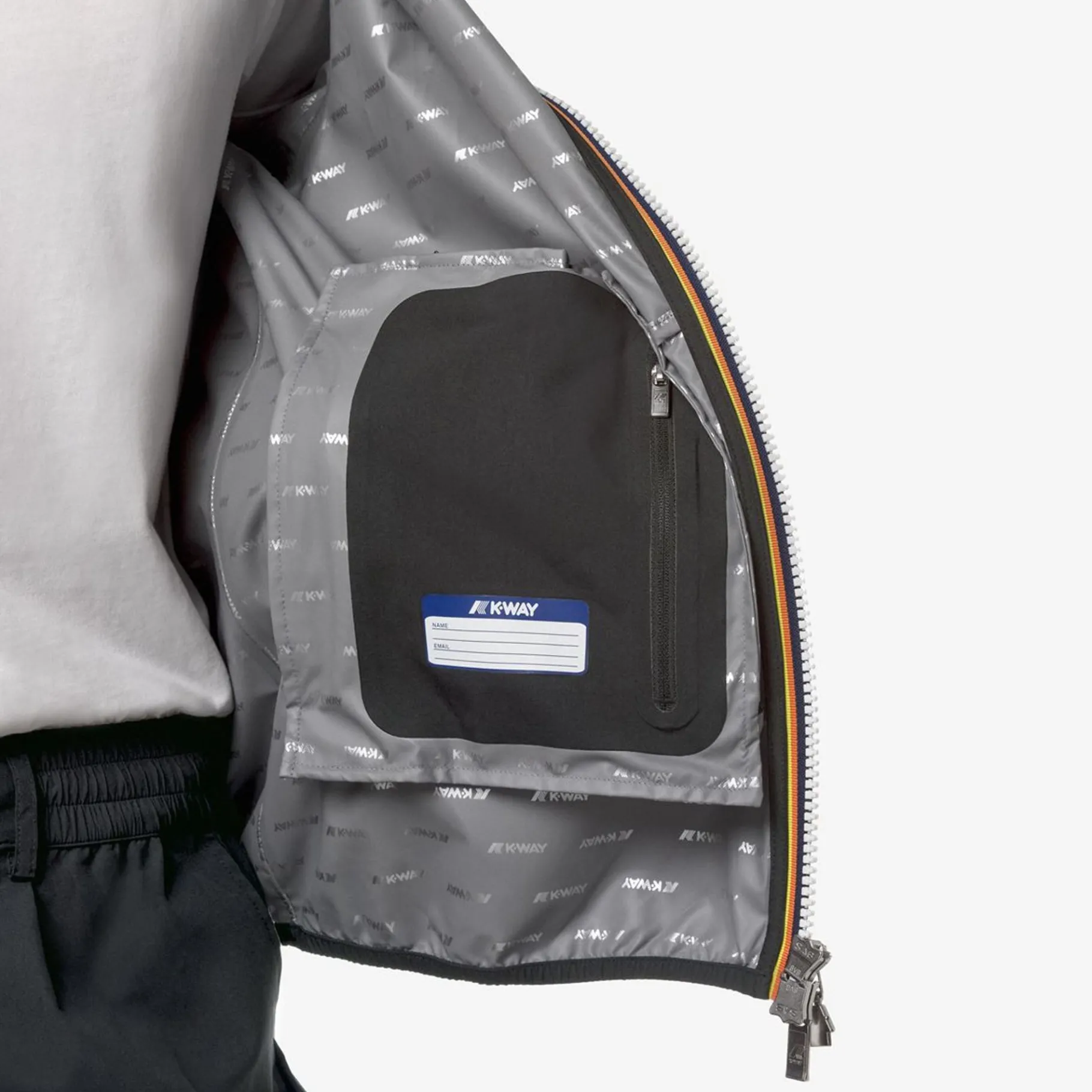 Vestes & Blousons>K-WAY Jack Eco Stretch Dot Black Pure