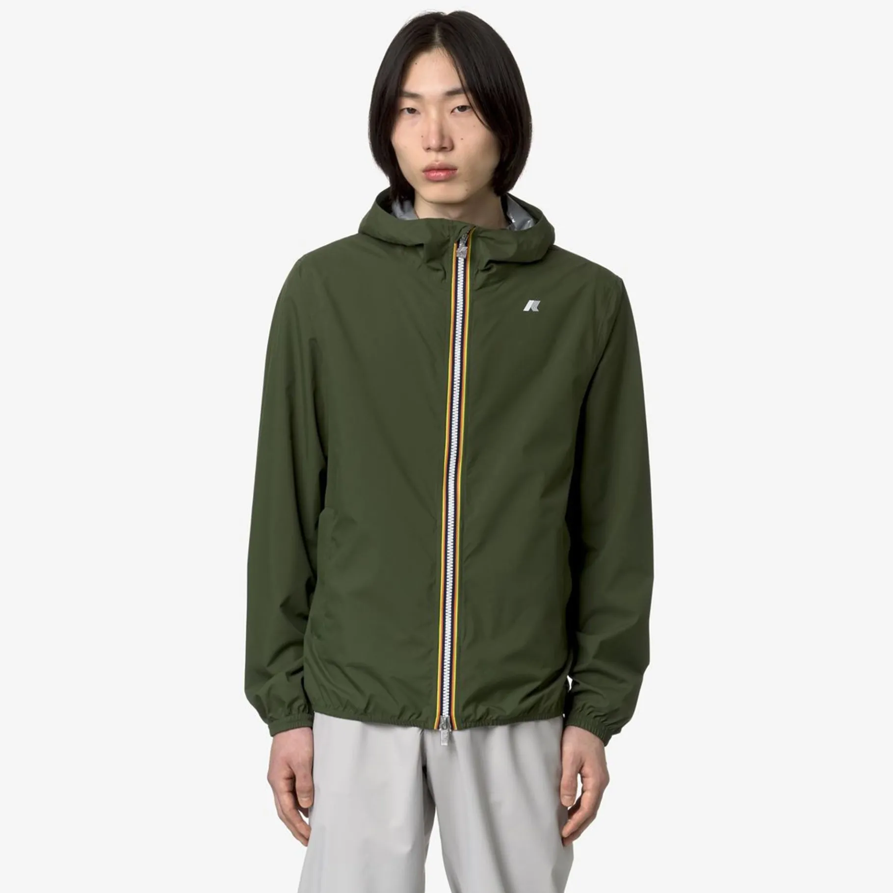 Vestes & Blousons>K-WAY Jack Eco Stretch Dot Green Cypress