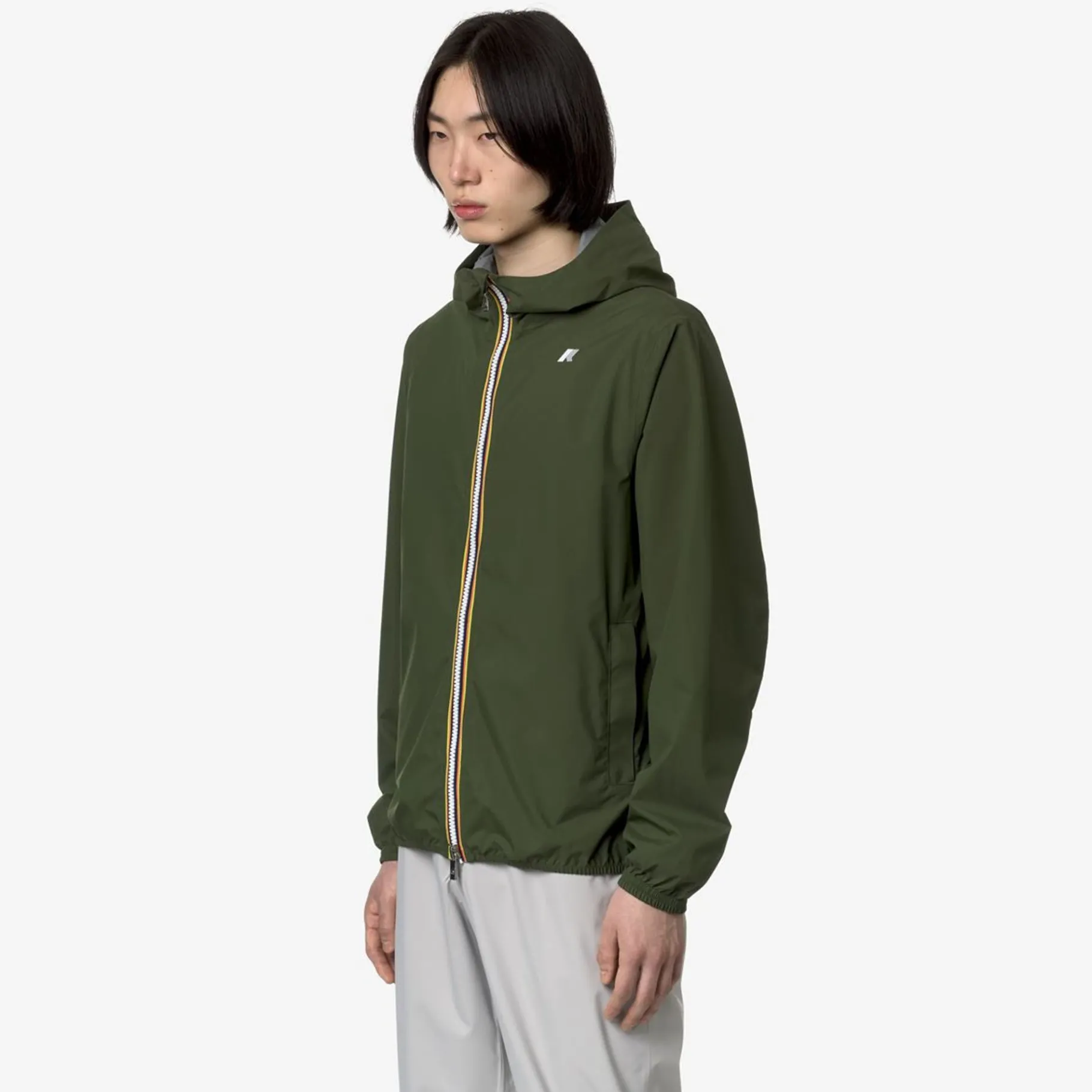 Vestes & Blousons>K-WAY Jack Eco Stretch Dot Green Cypress