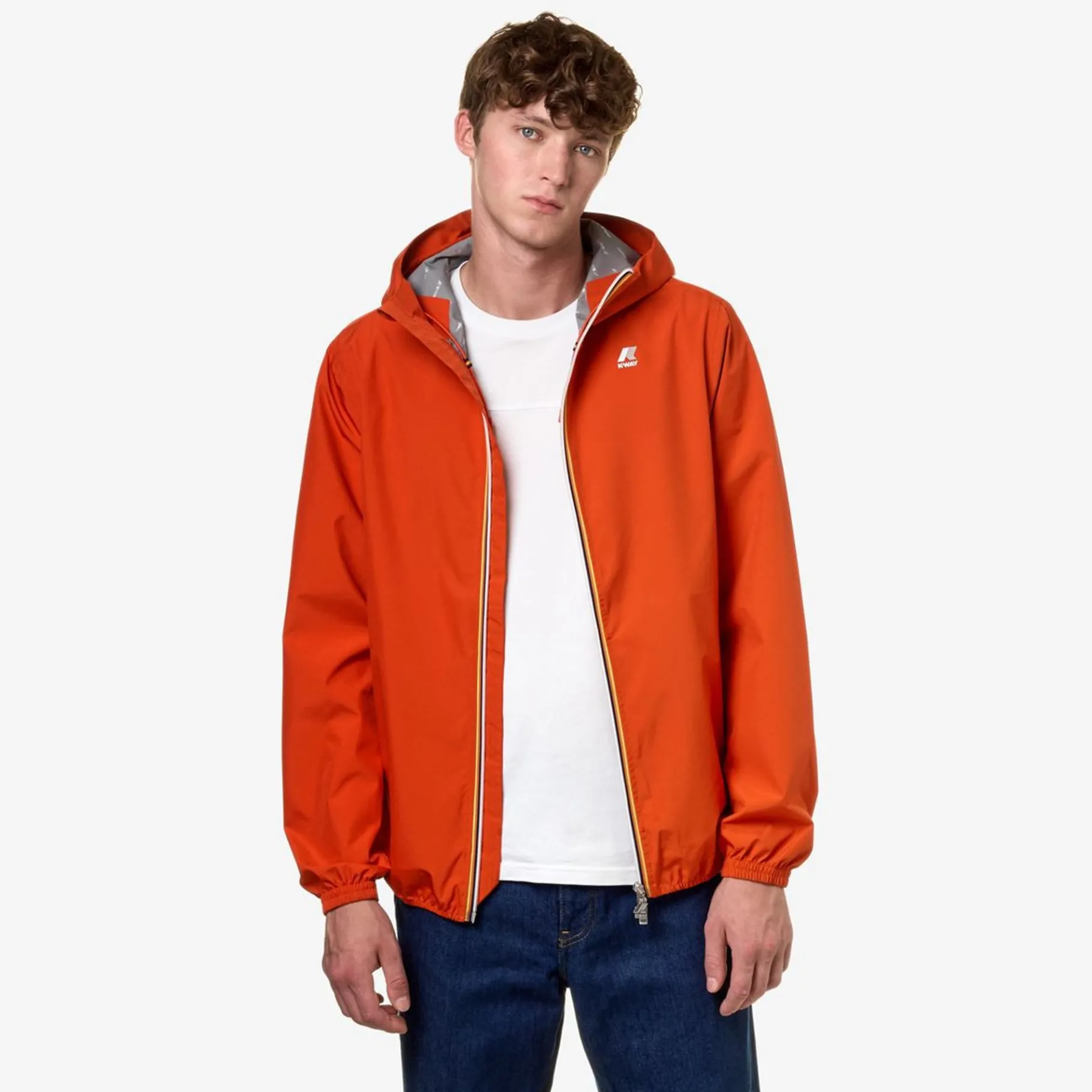 Vestes & Blousons>K-WAY Jack Eco Stretch Dot Orange Pumpkin