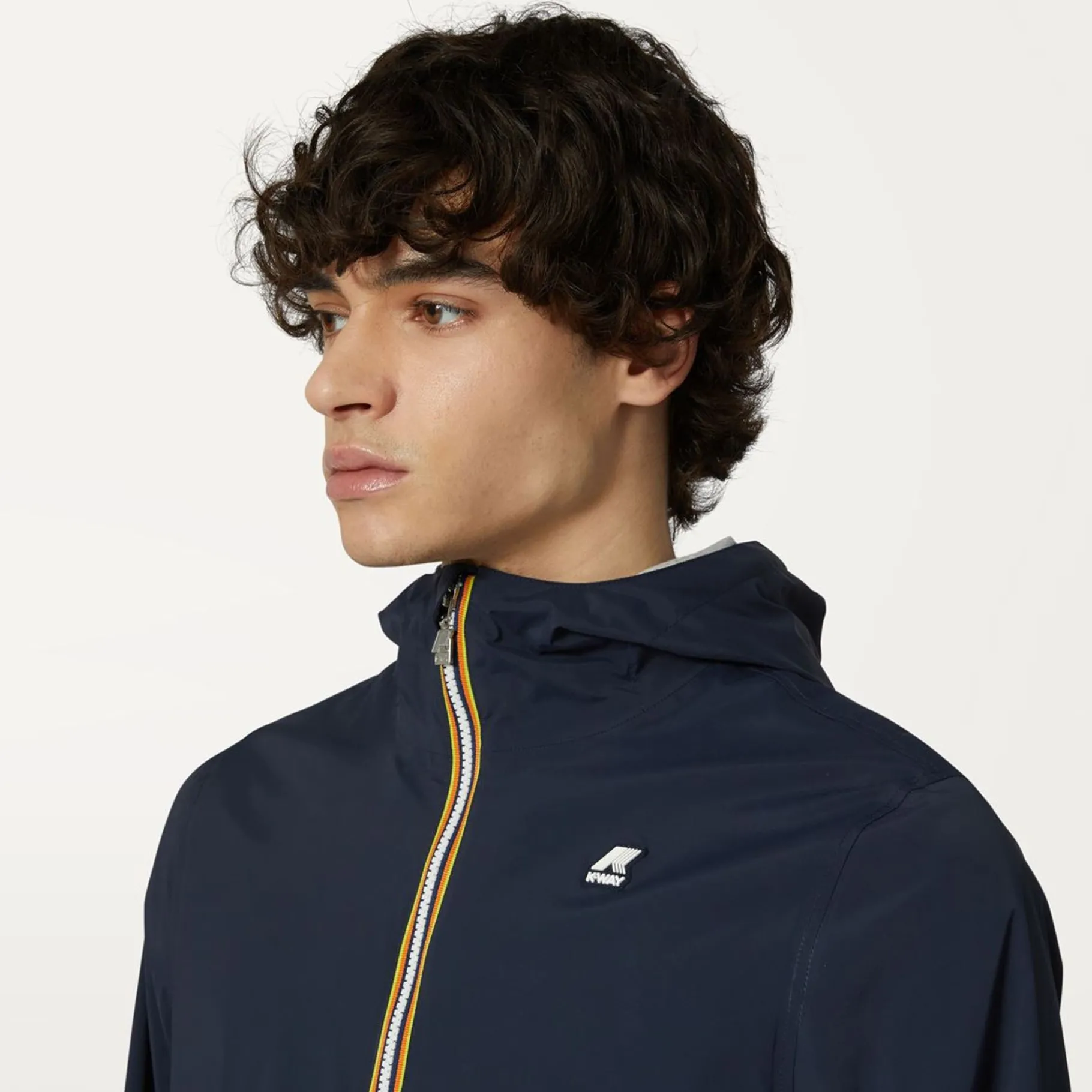 Vestes & Blousons>K-WAY Jack Stretch Nylon Jersey Depht Blue