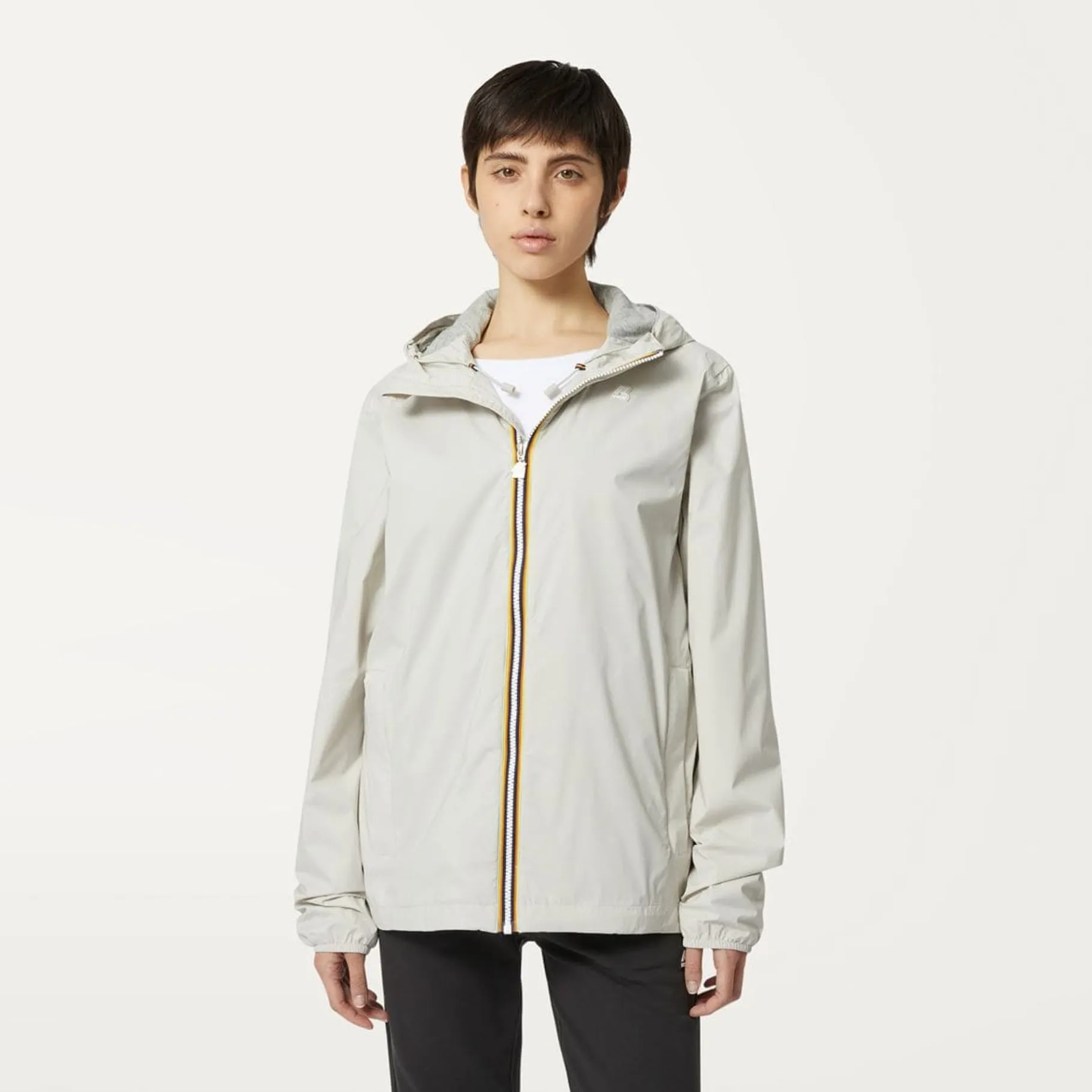 Vestes & Blousons>K-WAY Jack Stretch Nylon Jersey Beige Lt