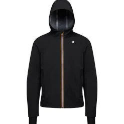 Vestes & Blousons>K-WAY Jacko Bonded Jersey Black Pure