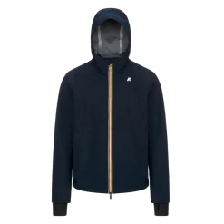 Vestes & Blousons>K-WAY Jacko Bonded Jersey Depht Blue
