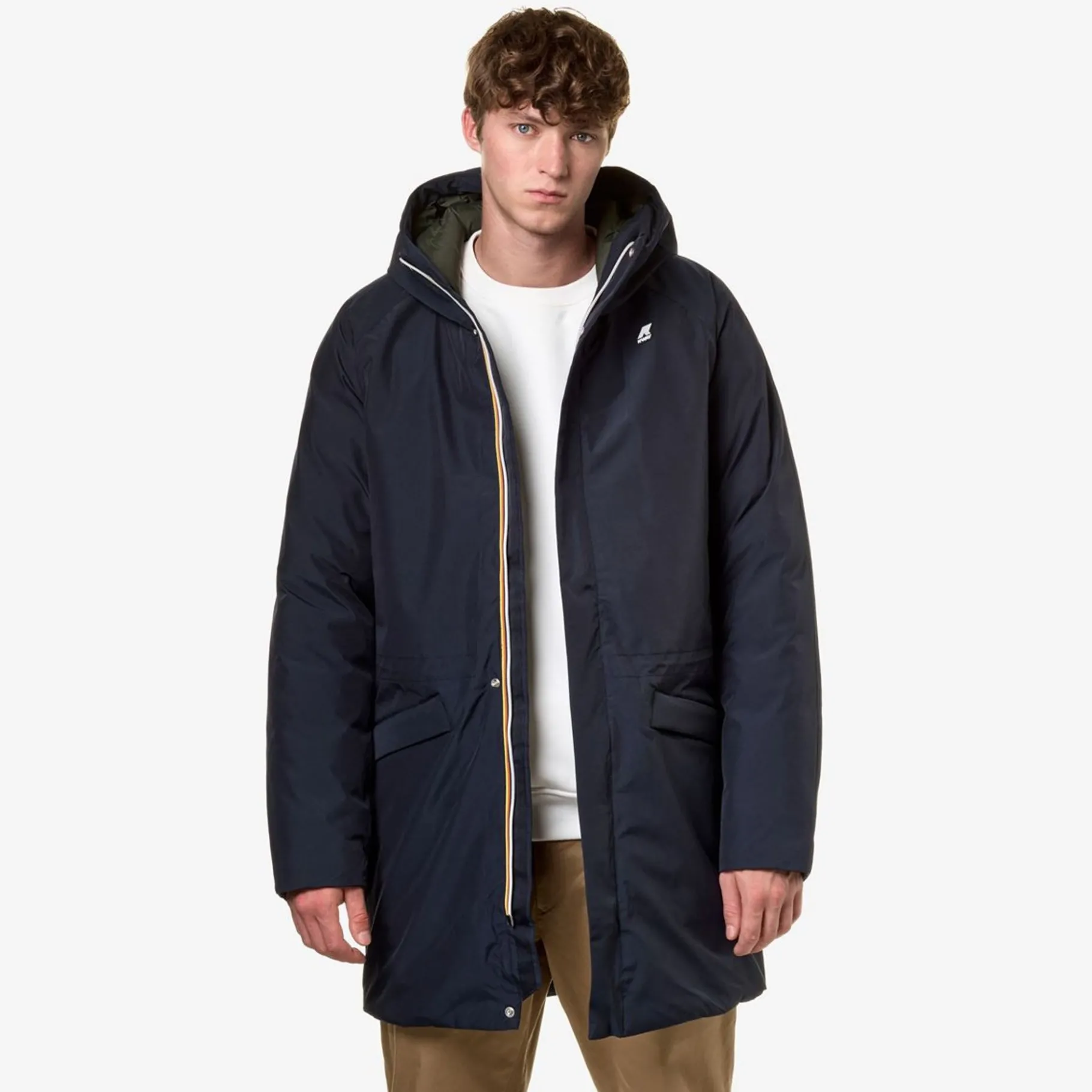 Trench & Parkas>K-WAY Jeremy Eco Stretch Prime Blue Depht Green Black