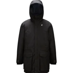 Trench & Parkas>K-WAY Joshua Thermo Heavy Black Pure Blue Depht