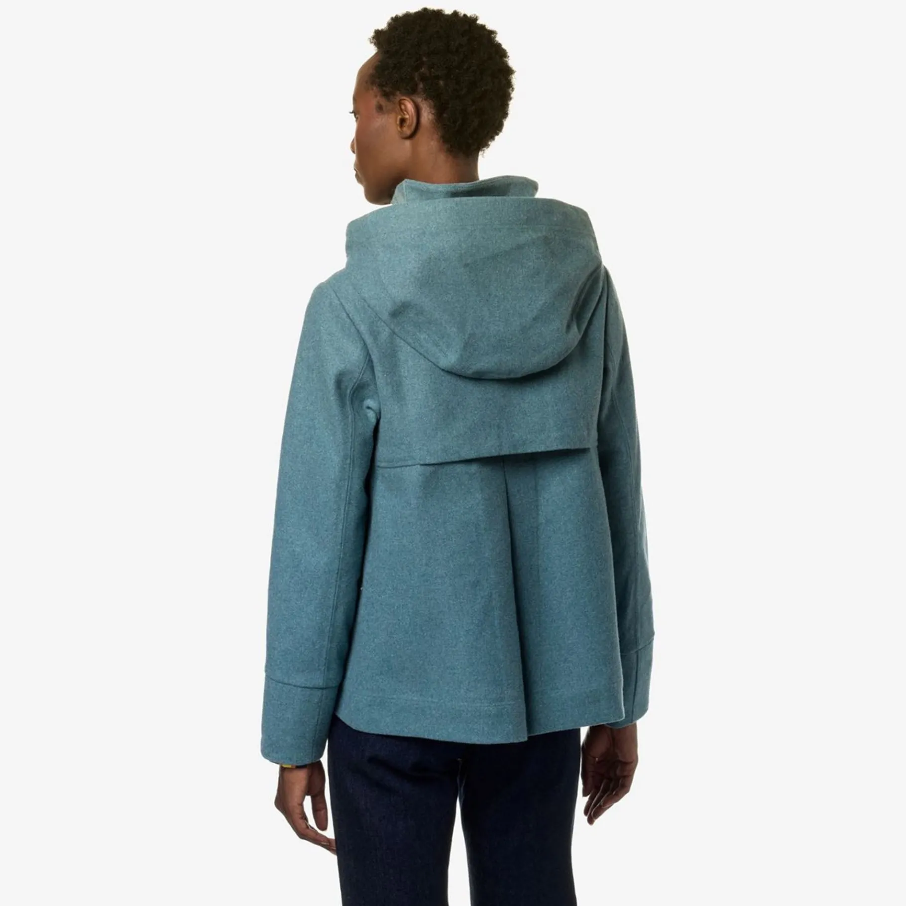 Vestes & Blousons>K-WAY Josy Melange Wool 2L- Green A Melange