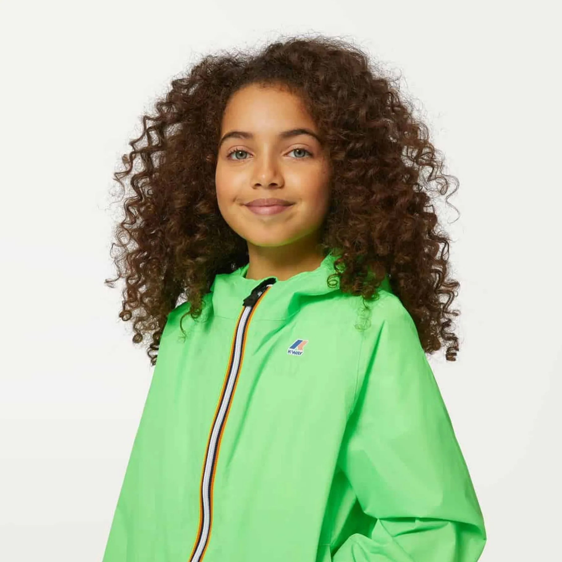 Imperméables & Coupe-Vent>K-WAY Le Vrai 3.0 Claude Kids Green Fluo