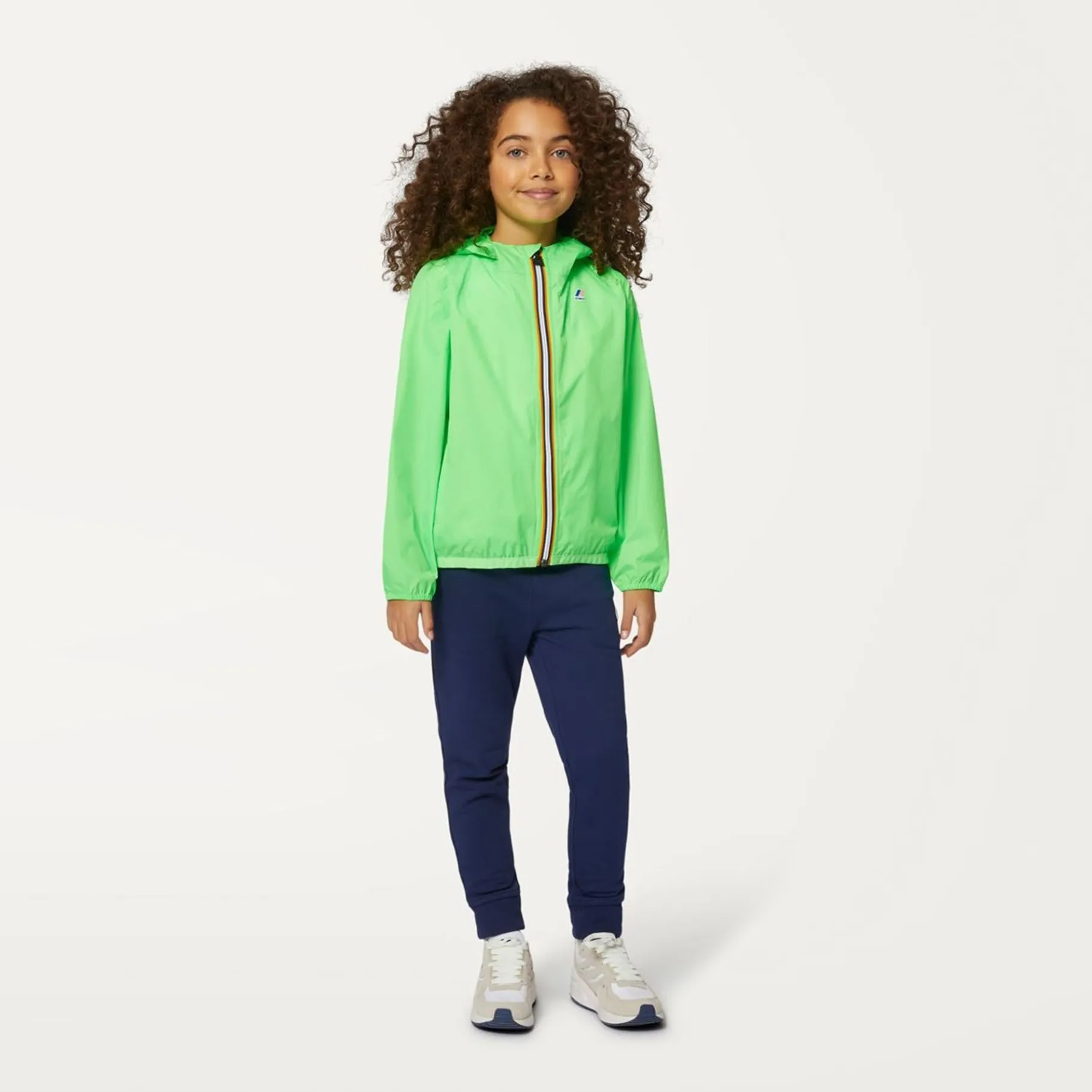 Imperméables & Coupe-Vent>K-WAY Le Vrai 3.0 Claude Kids Green Fluo