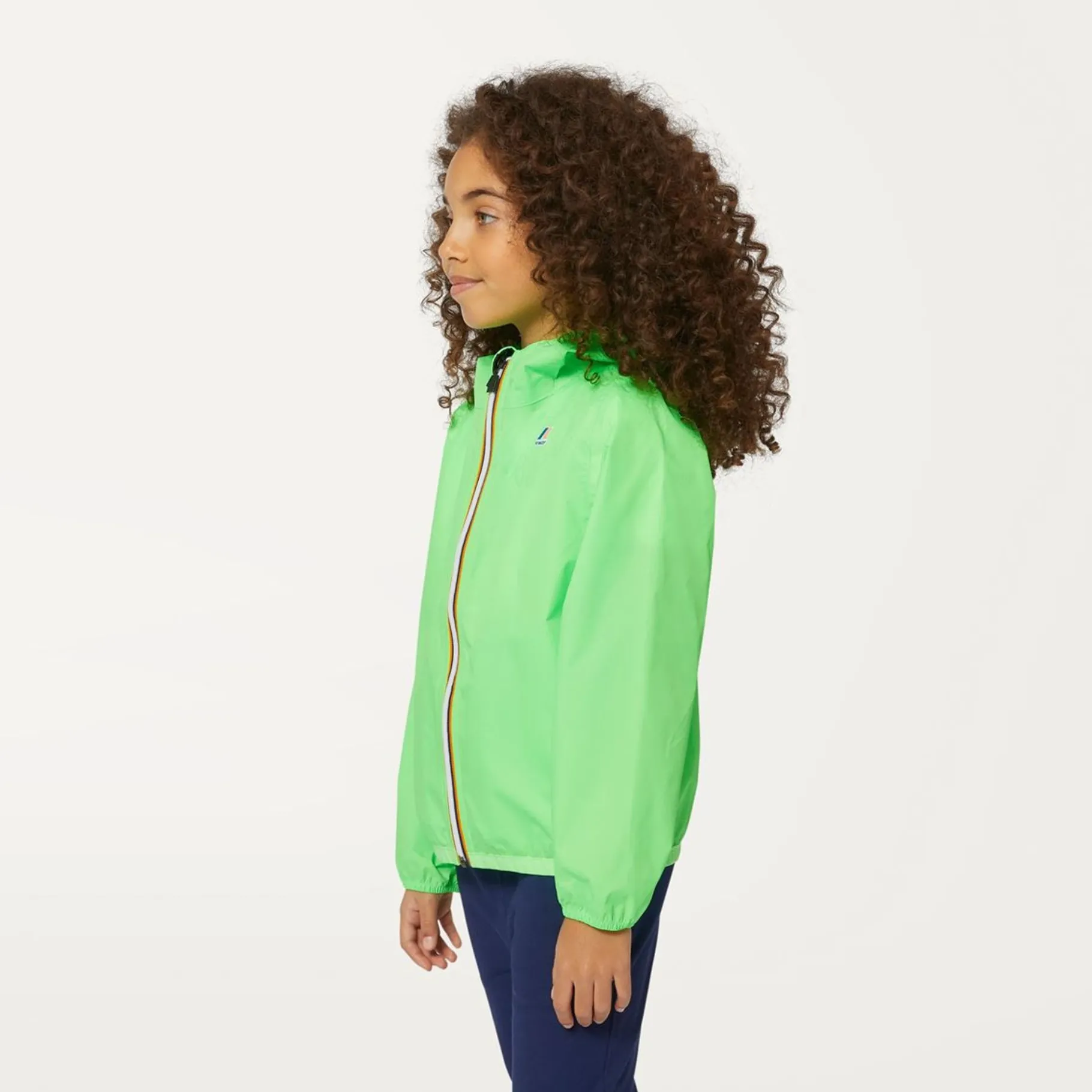 Imperméables & Coupe-Vent>K-WAY Le Vrai 3.0 Claude Kids Green Fluo