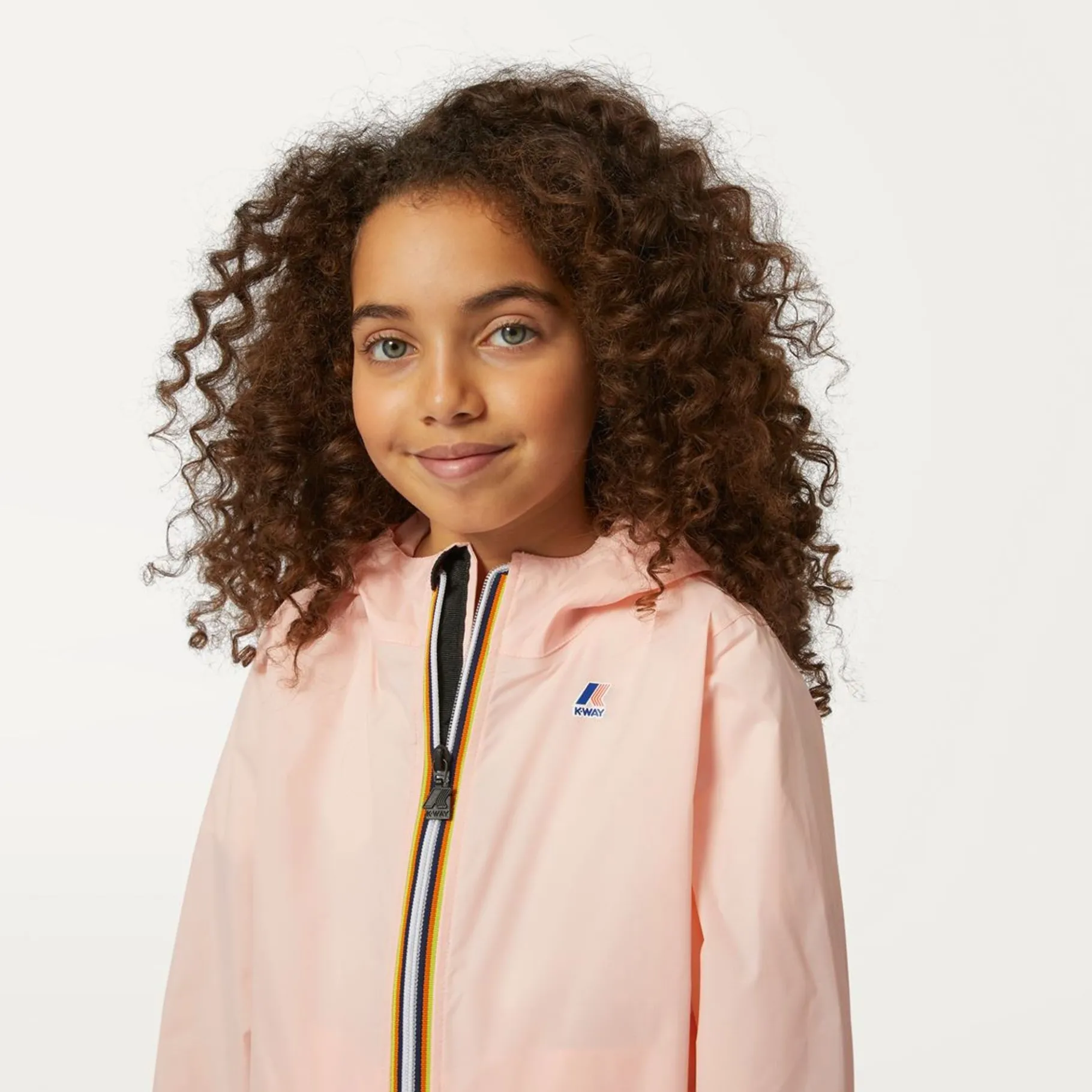 Imperméables & Coupe-Vent>K-WAY Le Vrai 3.0 Claude Kids Pink Daphne