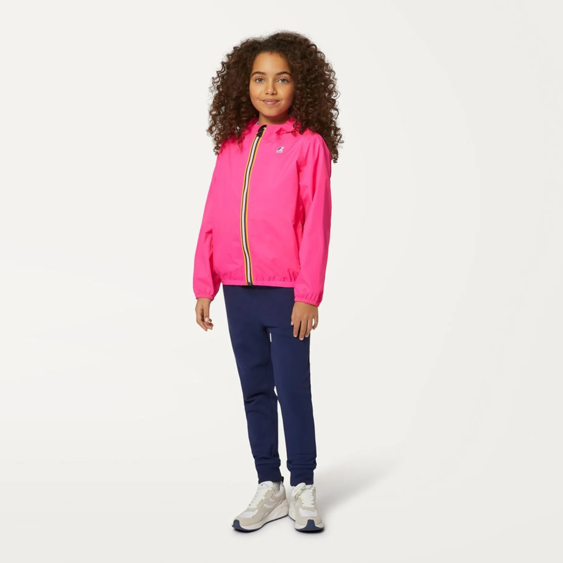Imperméables & Coupe-Vent>K-WAY Le Vrai 3.0 Claude Kids Pink Intense