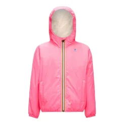 Vestes & Blousons>K-WAY Le Vrai 3.0 Claude Orsetto Kids Ecru - Pink Intense
