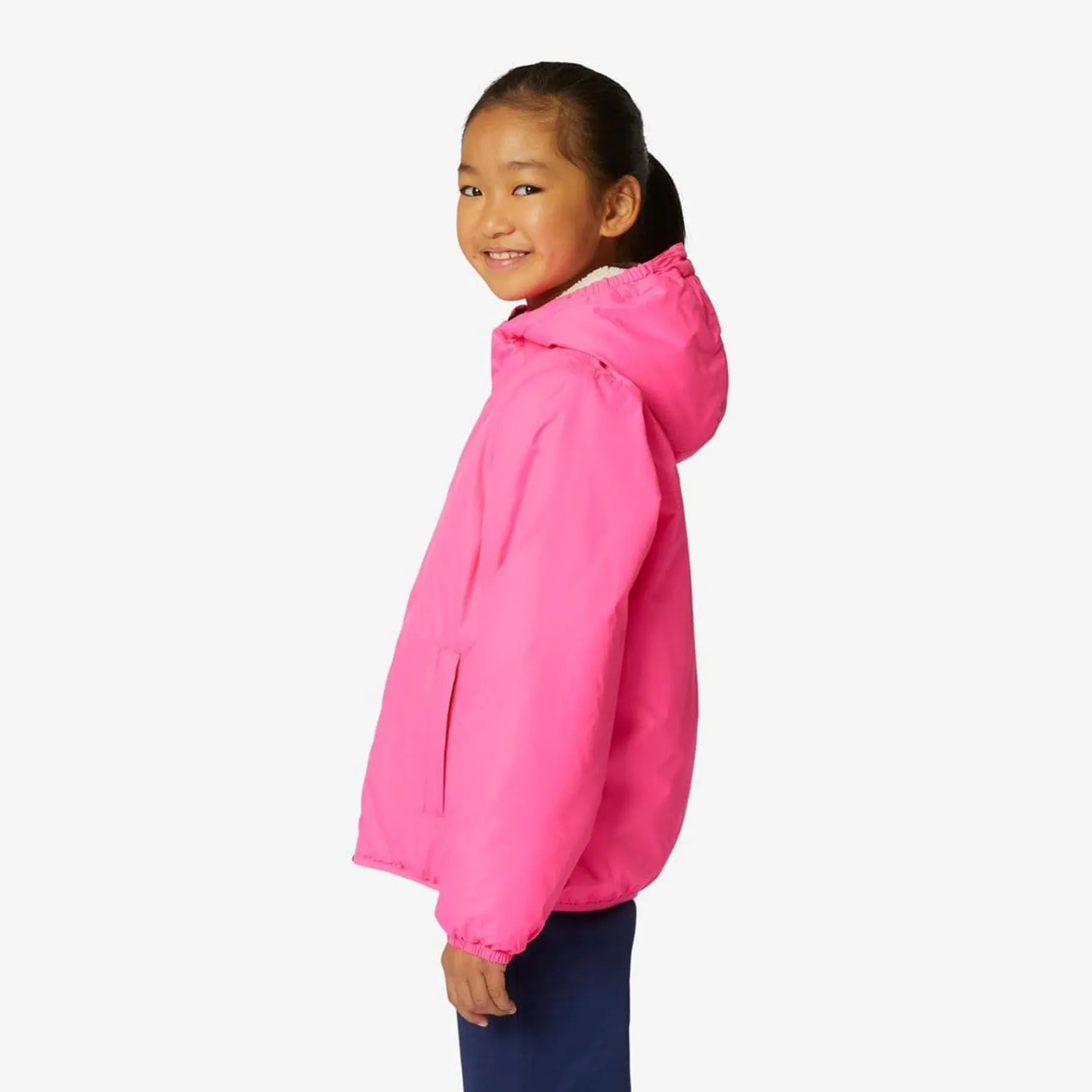Vestes & Blousons>K-WAY Le Vrai 3.0 Claude Orsetto Kids Ecru - Pink Intense