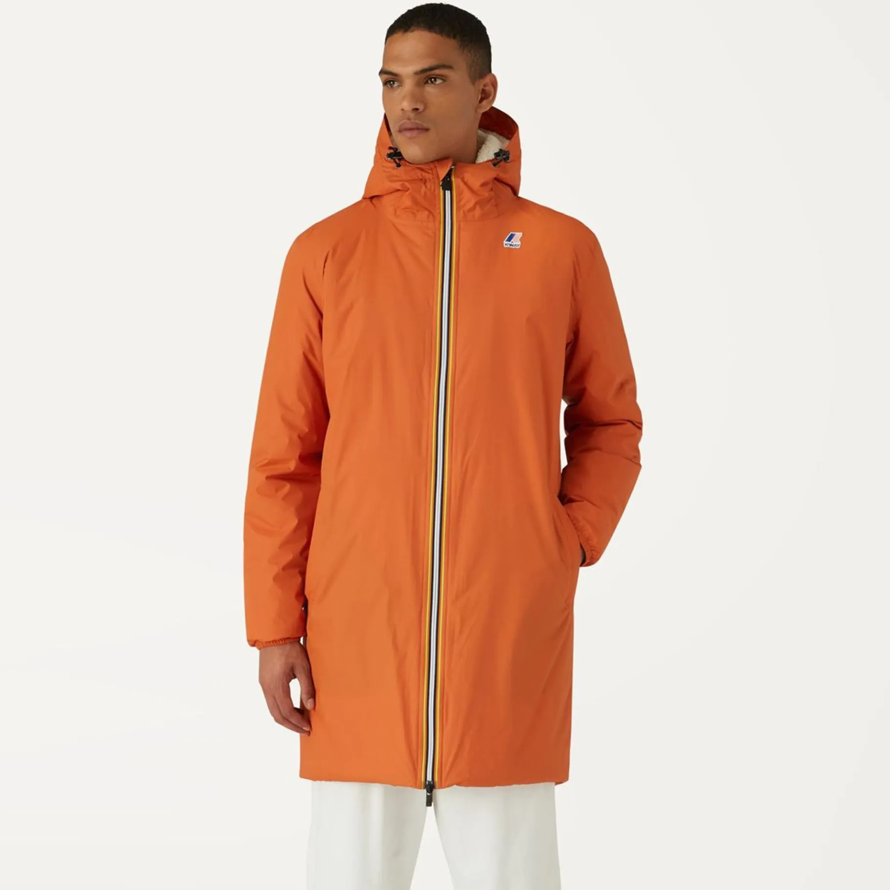 Trench & Parkas>K-WAY Le Vrai 3.0 Eiffel Orsetto Orange Rust