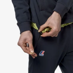 Sweats & Pulls>K-WAY Le Vrai Donatien Nylon Poly Cotton Blue Depht