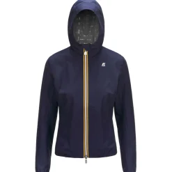 Trench & Parkas>K-WAY Lily Eco Stretch Dot Blue Depht