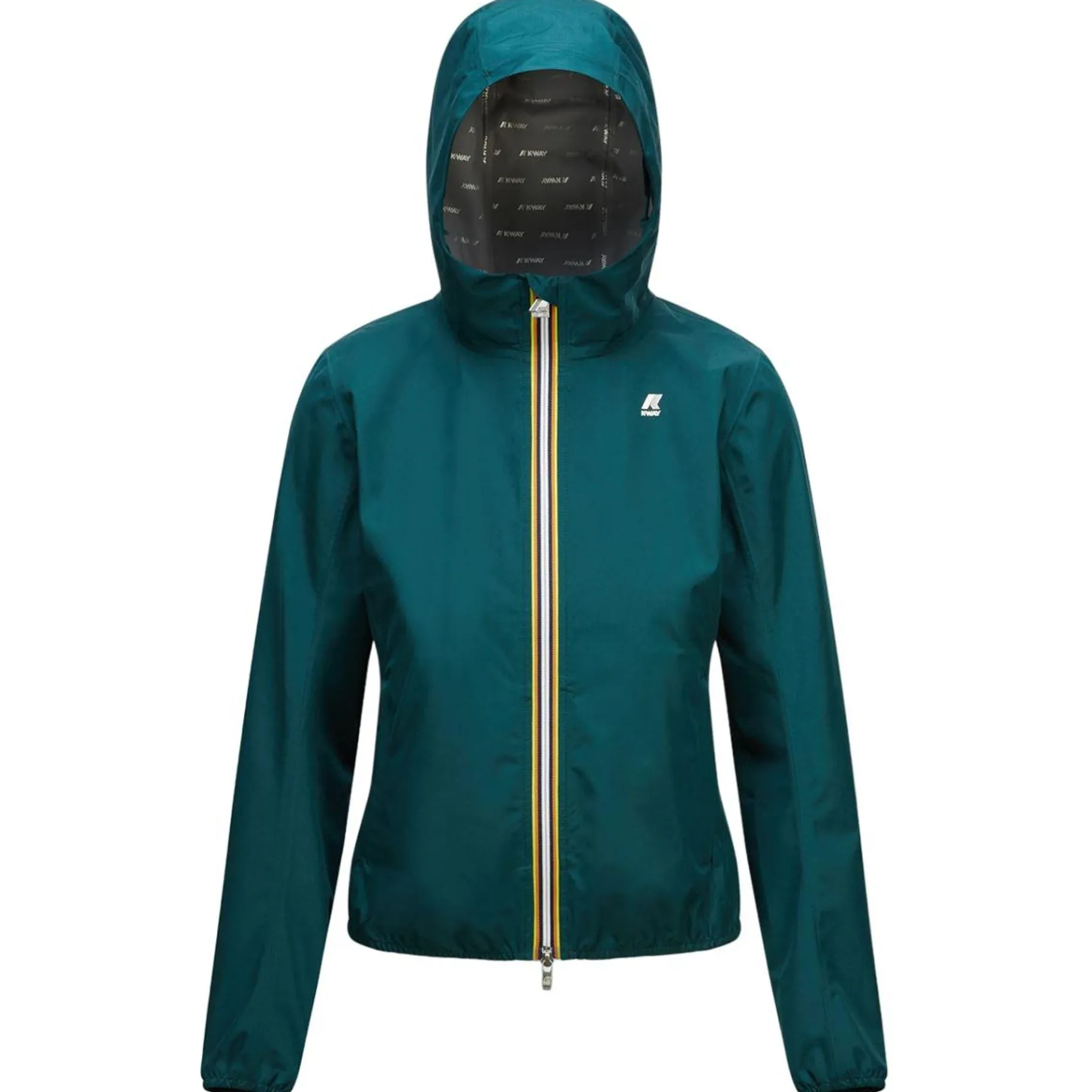 Vestes & Blousons>K-WAY Lily Eco Stretch Dot Green Petrol