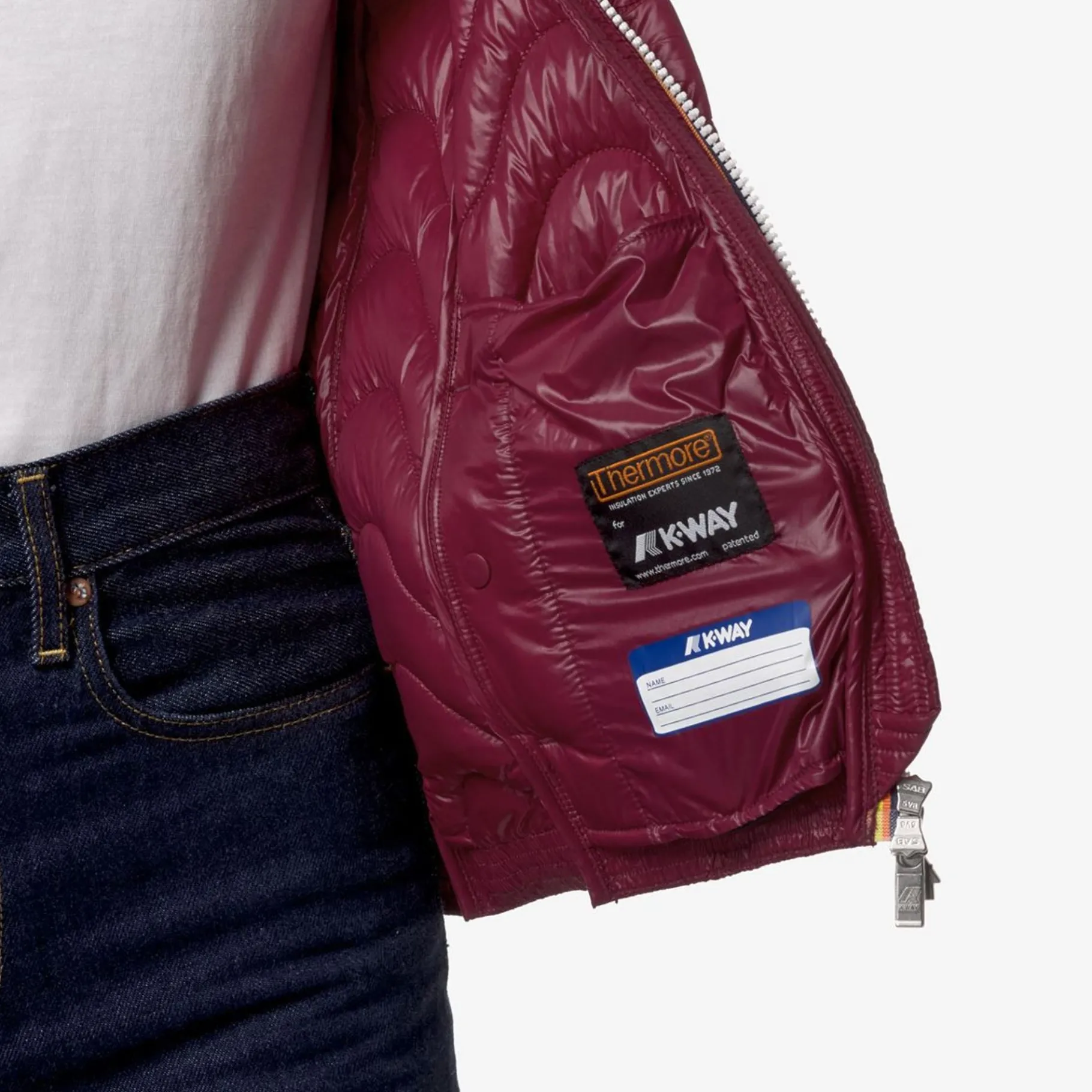 Vestes & Blousons>K-WAY Lily Eco Warm Red Dk