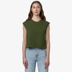 Polos & T-Shirts>K-WAY Limmy Green Cypress