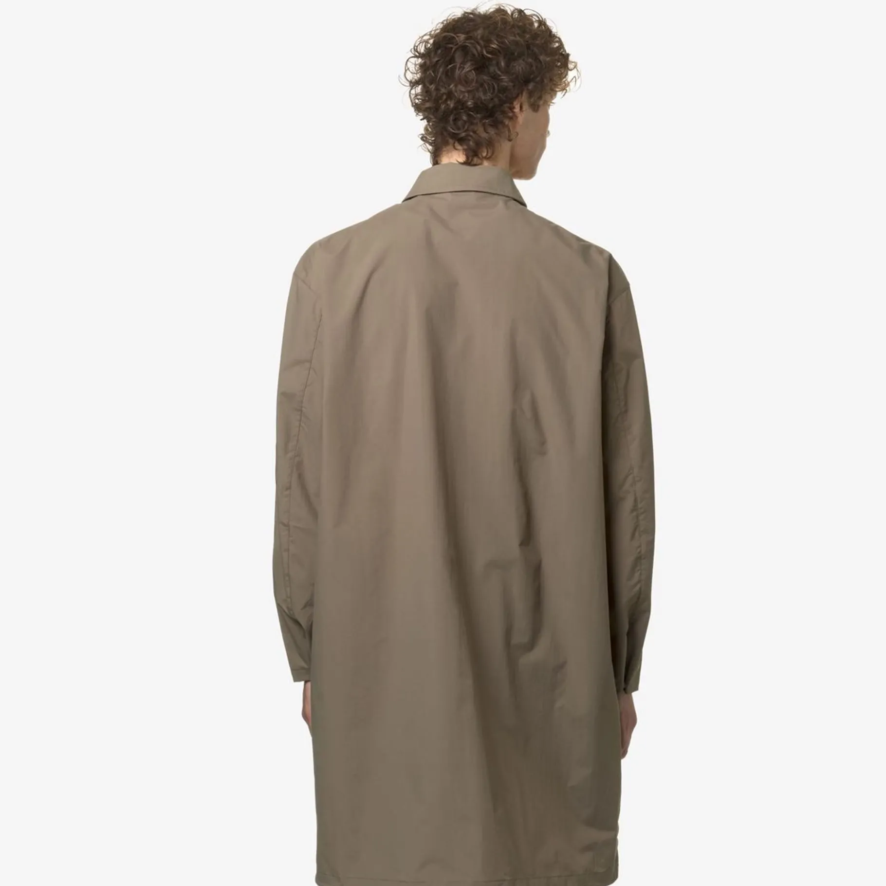 Vestes & Blousons>K-WAY Longrohan Ottom Beige Taupe
