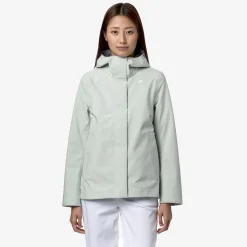 Vestes & Blousons>K-WAY Madlaine Bonded Grey Sage