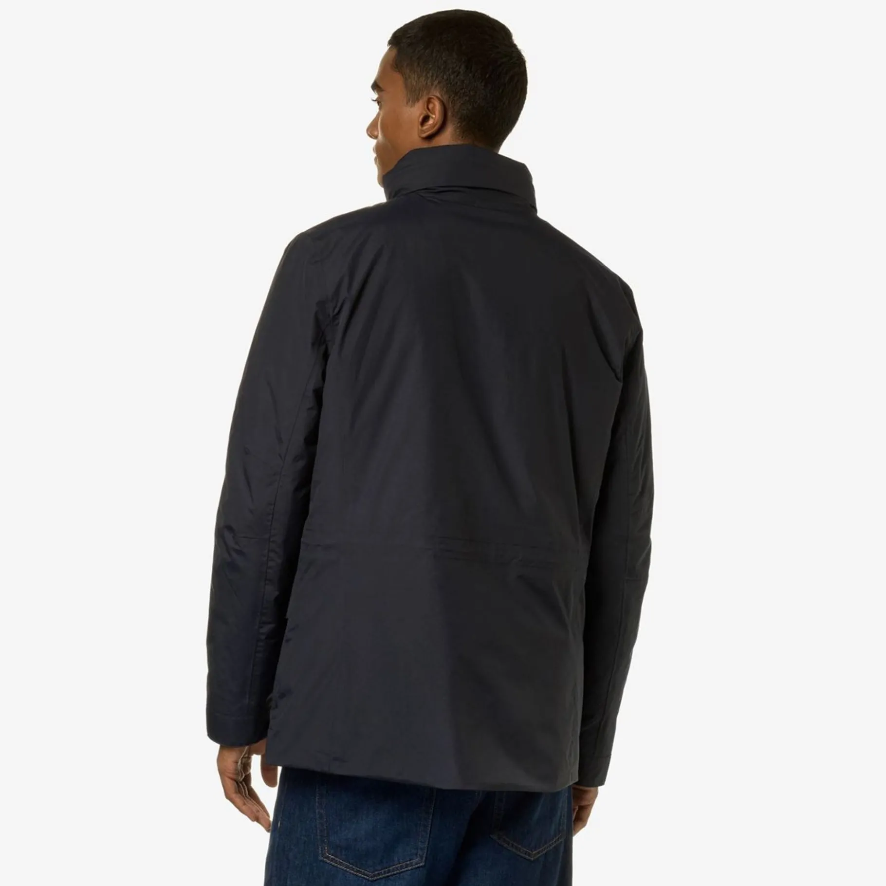 Vestes & Blousons>K-WAY Manphy Eco Warm Ottoman Depht Blue