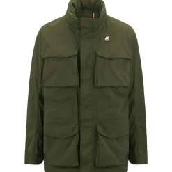 Vestes & Blousons>K-WAY Manphy Stretch Nylon Jersey Green Cypress