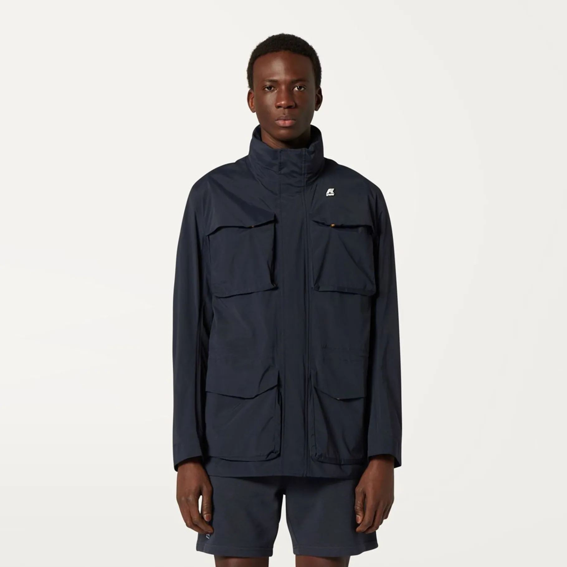 Vestes & Blousons>K-WAY Manphy Stretch Nylon Jersey Depht Blue