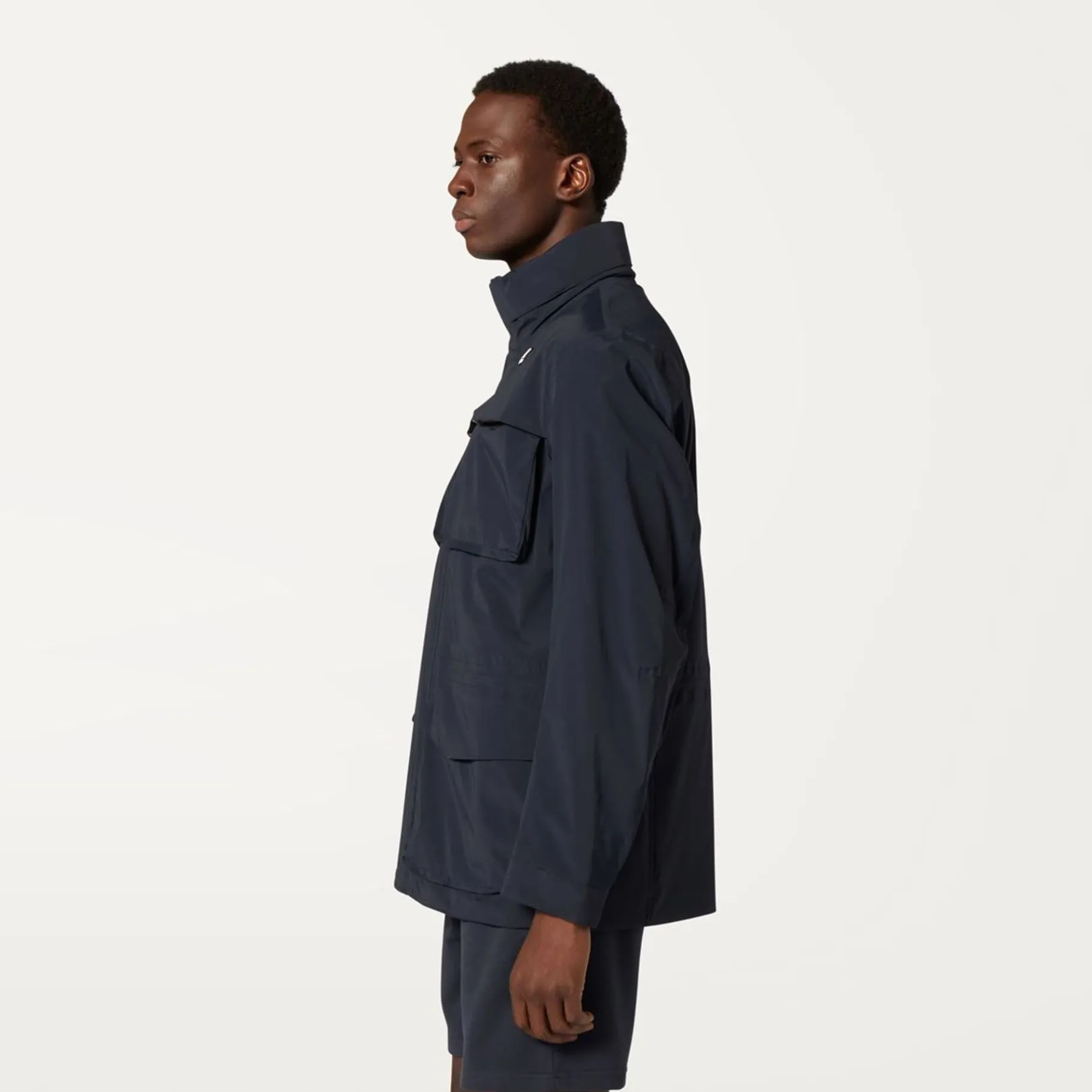 Vestes & Blousons>K-WAY Manphy Stretch Nylon Jersey Depht Blue