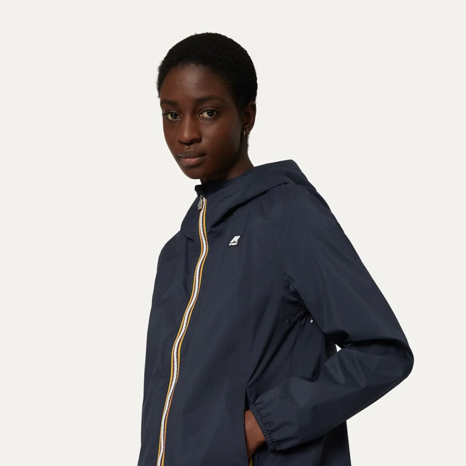 Vestes & Blousons>K-WAY Marguerite Stretch Poly Jersey Depht Blue