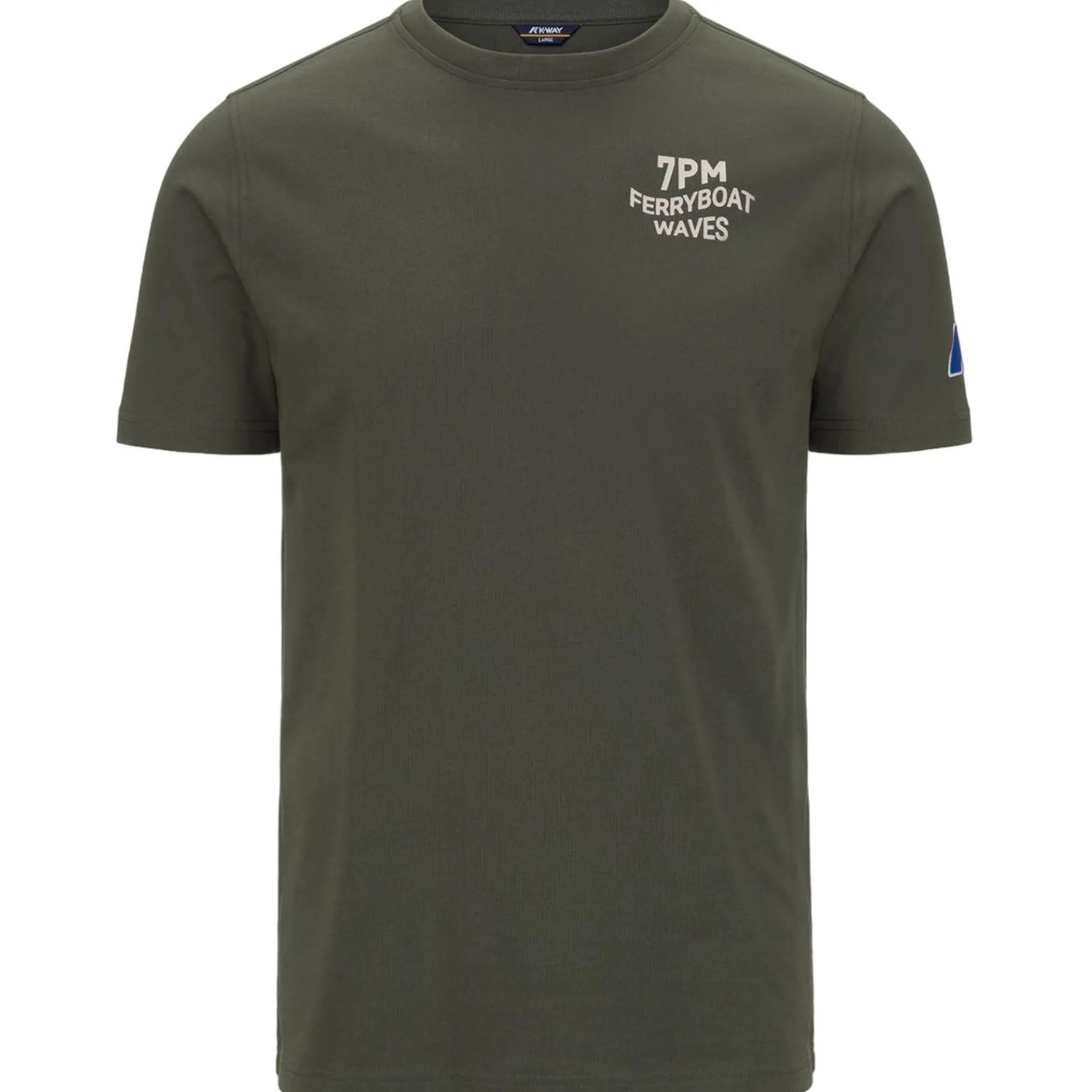 Polos & T-Shirts>K-WAY Odom Logo Lfgreen Blackish