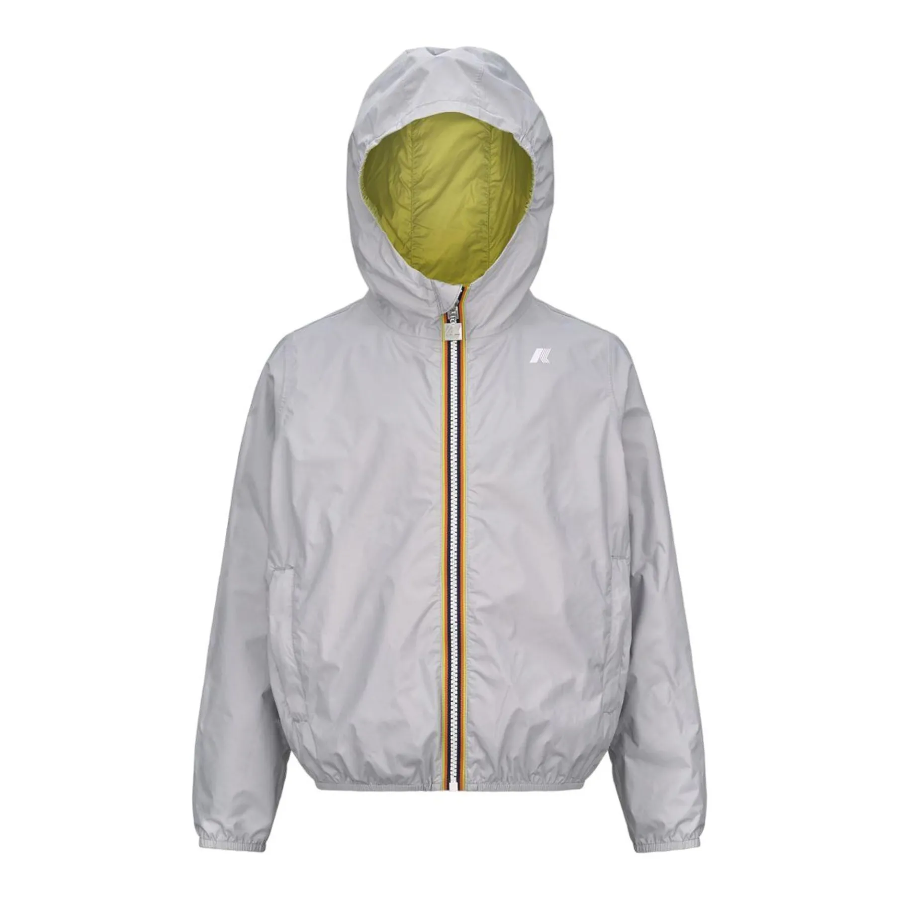 Vestes & Blousons>K-WAY P. Jake Eco Plus Grey Ash - Green Celery